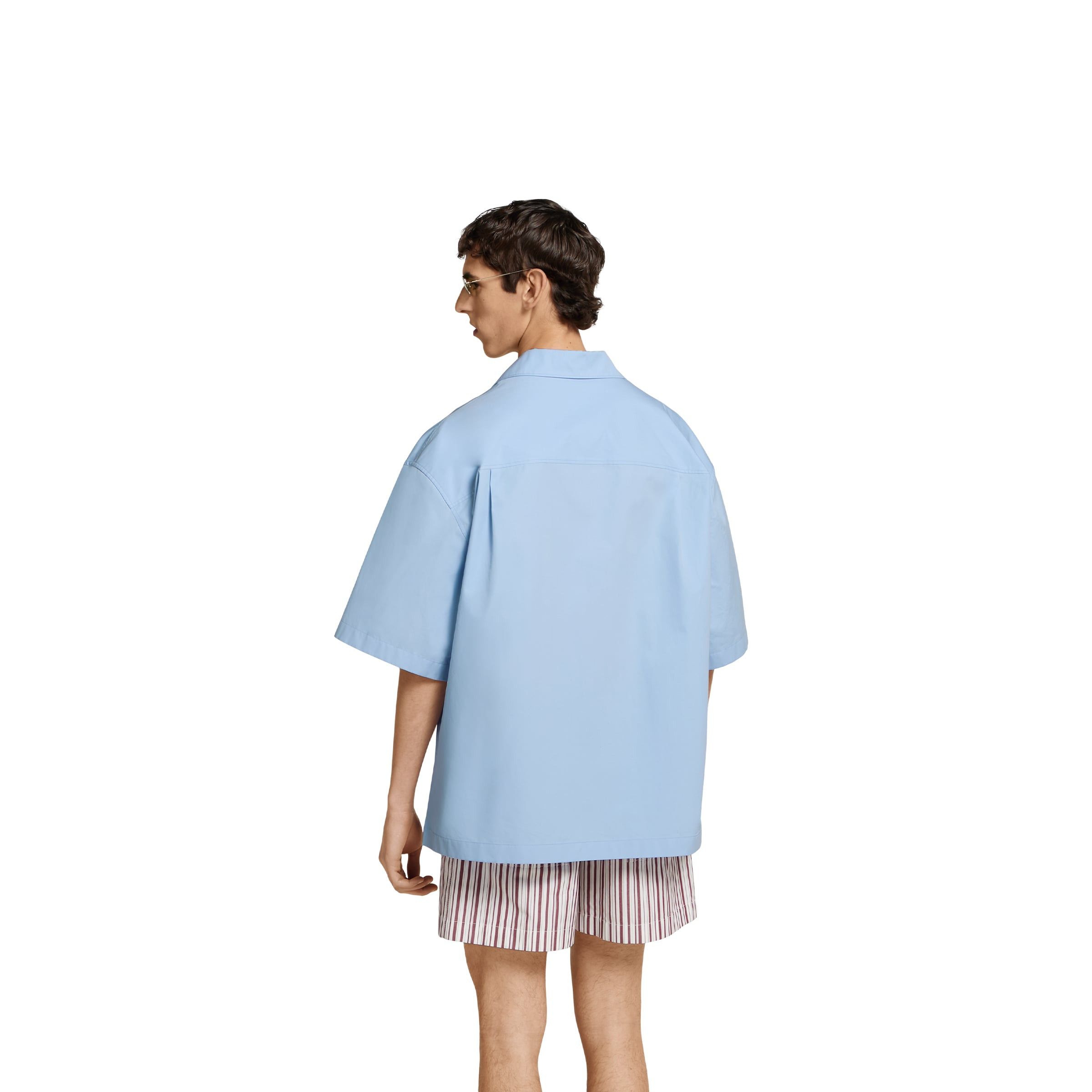 Gucci o1la5ras0426 Cotton Poplin Shirt in Blue Size US XS / EU 42 / 0 - 4 Thumbnail