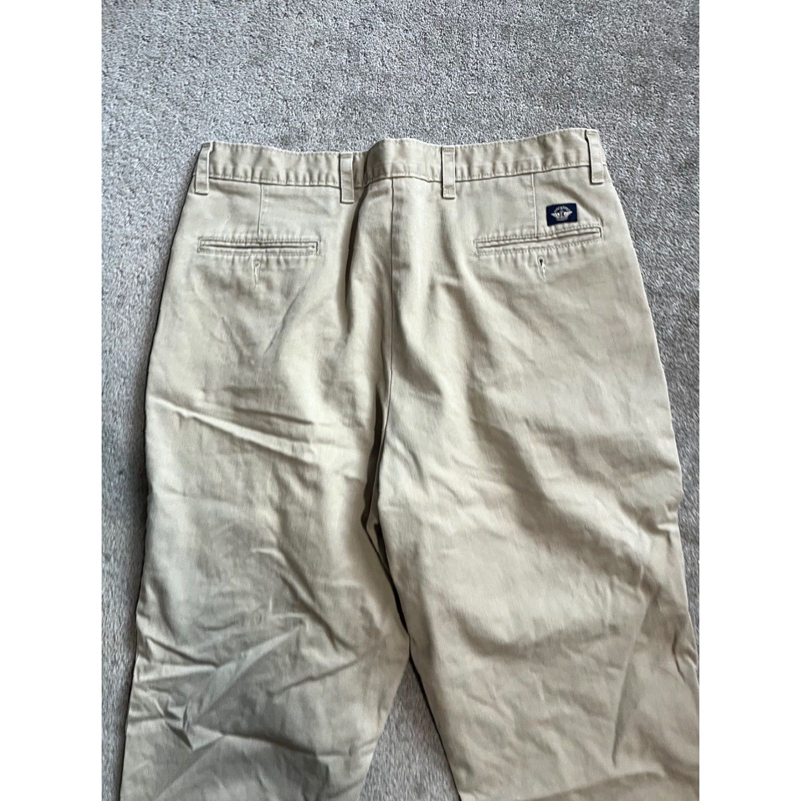 Dockers Dockers: Men’s 38x25 Beige Pleated Khaki Classic Fit Dress Pants Hemmed Size US 38 / EU 54 - 2 Thumbnail