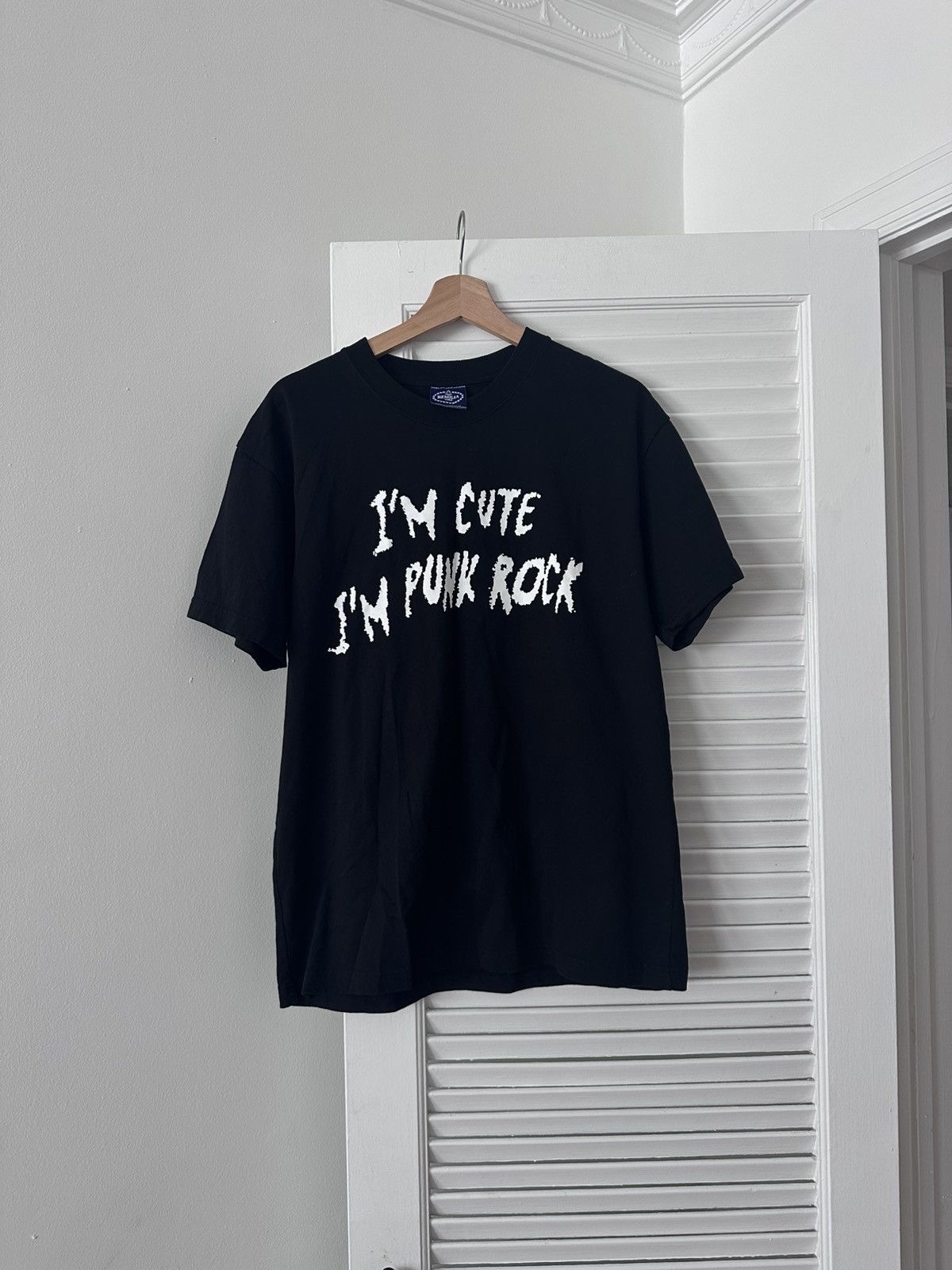 Remilia “I’m Cute I’m Punk Rock” Black Graphic Tee