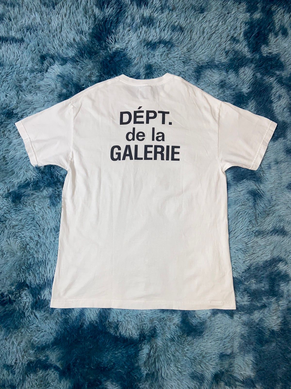 Pre-owned Gallery Dept. . French Logo Tee White Black Dépt De La Galerie