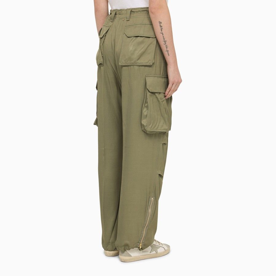 Golden Goose o1d2blof0824 Viscose Cargo Trouser in Military Green Size 30" / US 8 / IT 44 - 4 Thumbnail