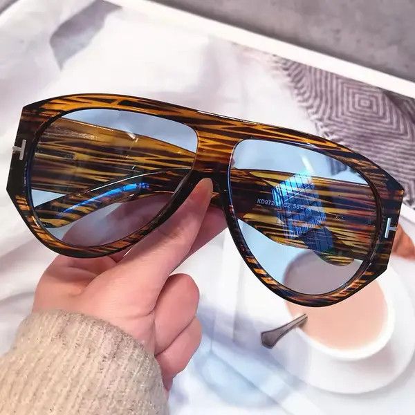 Electric Visual Kasuga x Asai oversize wide leg stripe sunglasses Size ONE SIZE - 5 Thumbnail