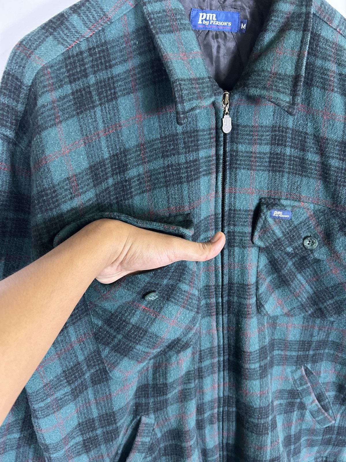 Flannel × PERSON'S × Vintage ⚡️Vintage Pm By Person’s Flannel Zipper Shirt Jacket Size US M / EU 48-50 / 2 - 7 Thumbnail