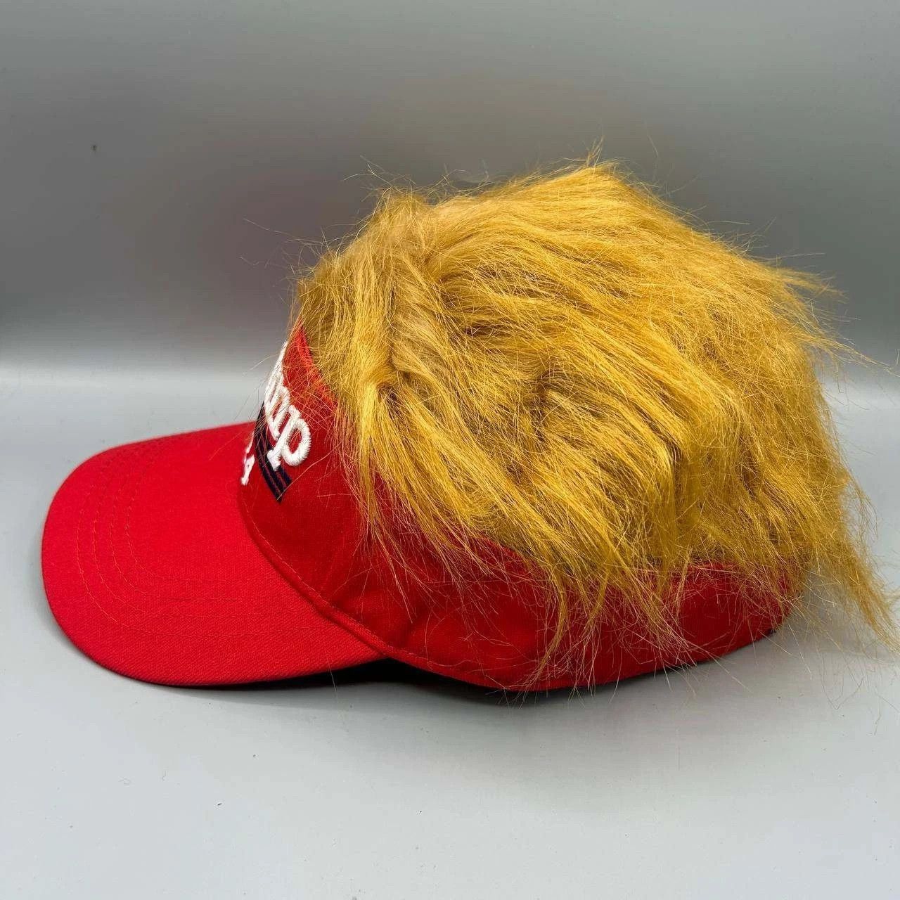The Unbranded Brand Donald Trump 2024 Visor Hat Men Strap Back with Hair Cotton Size ONE SIZE - 5 Thumbnail