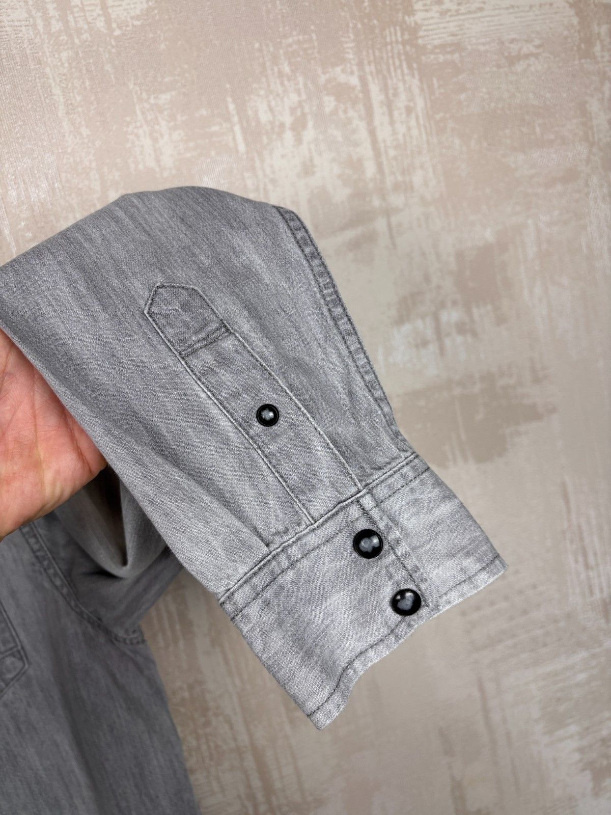 Allsaints AllSaints Cannon Long Sleeve Pearl Snap Button Western Shirt Size US M / EU 48-50 / 2 - 9 Thumbnail