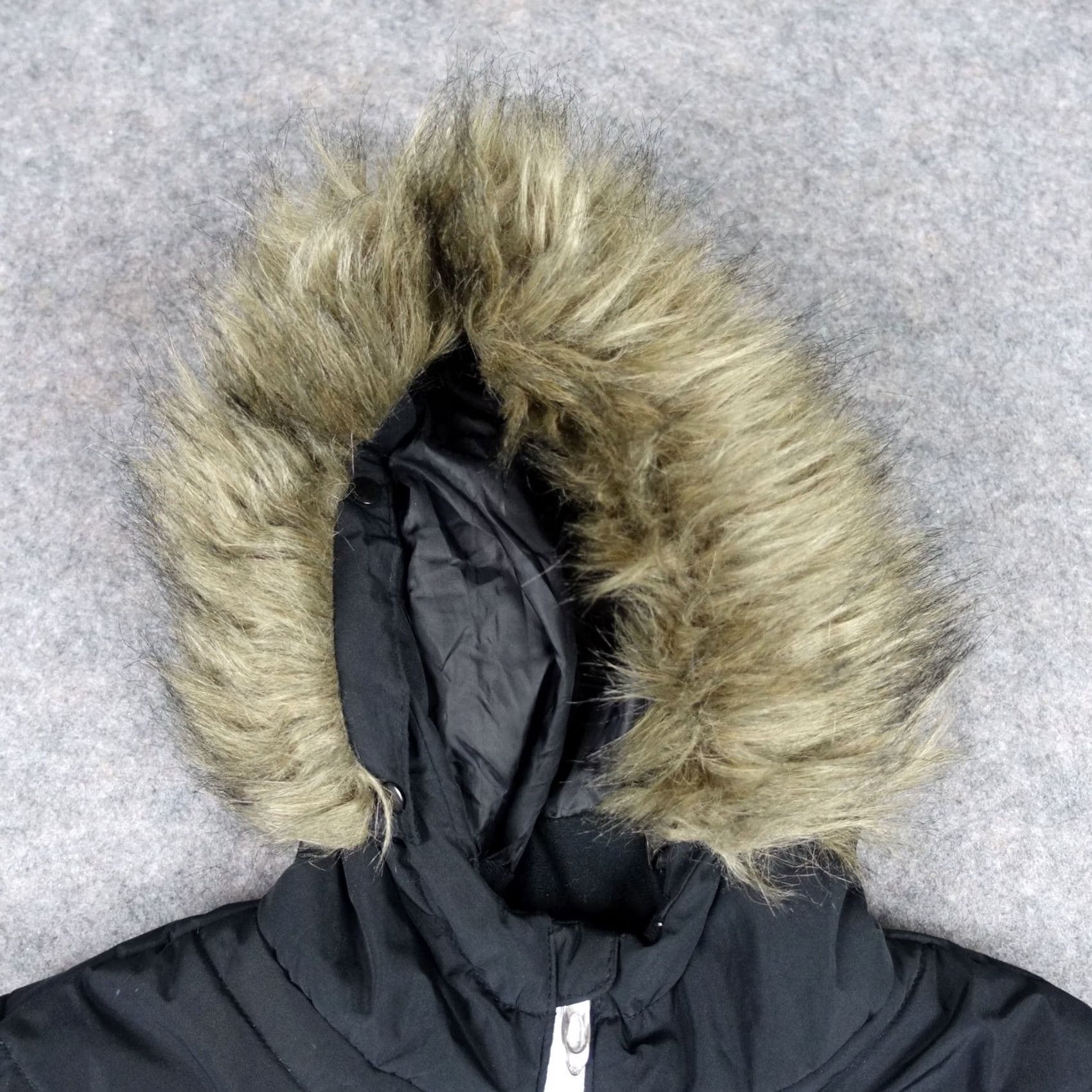 Spyder Spyder Jacket Womens Small Black Coat Faux Fur Hood Trim Snow Winter Parka Puff Coat Jacket Parka Hooded Lined Pockets Womens Size S / US 4 / IT 40 - 2 Thumbnail