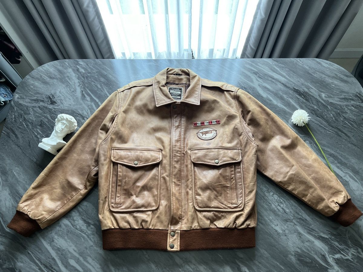 Vintage Pilot Leather Jacket : Limited 0165 of 2000 75th Anniversary ...
