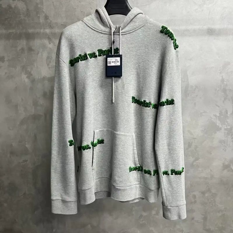 Louis Vuitton Louis Vuitton Gray Cotton XXL Hoodie 0089 Size US XXL / EU 58 / 5 - 1 Thumbnail