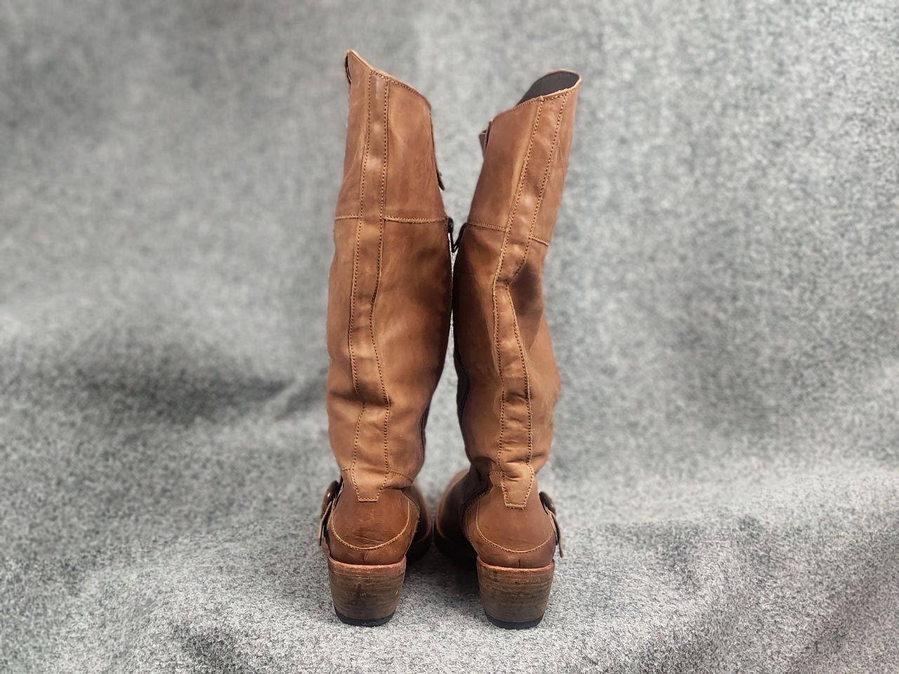Sancho Boots Sancho Boots 9204 brown leather knee high zip Shoes Vintage Size US 10 / IT 40 - 9 Thumbnail