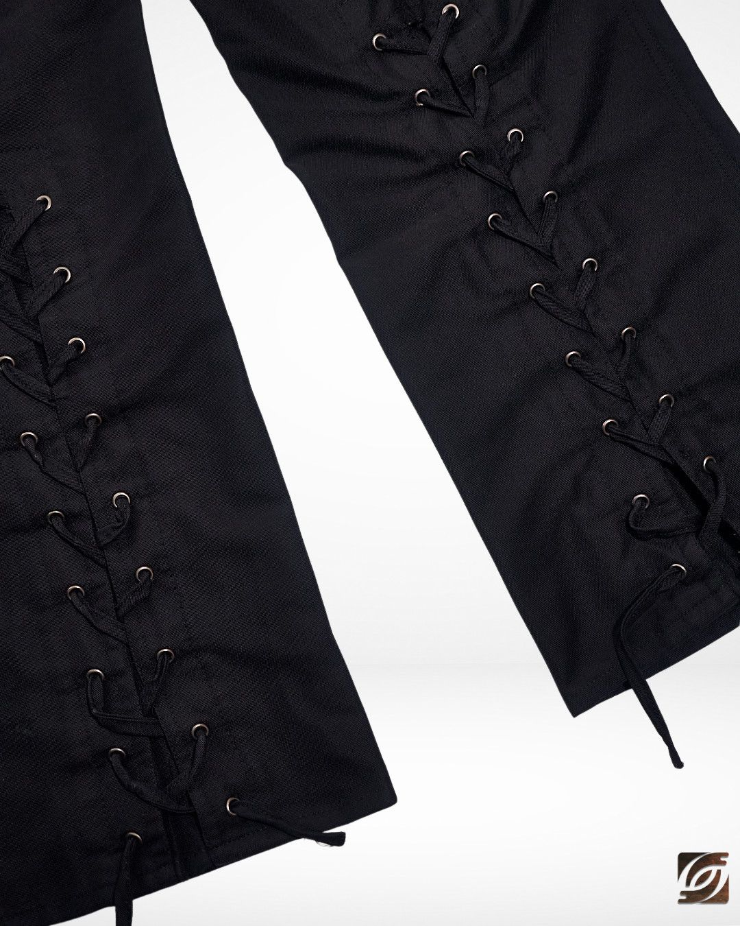 Emporio Armani 1990s Corset Bondage Nylon Pants Size 28" / US 6 / IT 42 - 6 Thumbnail