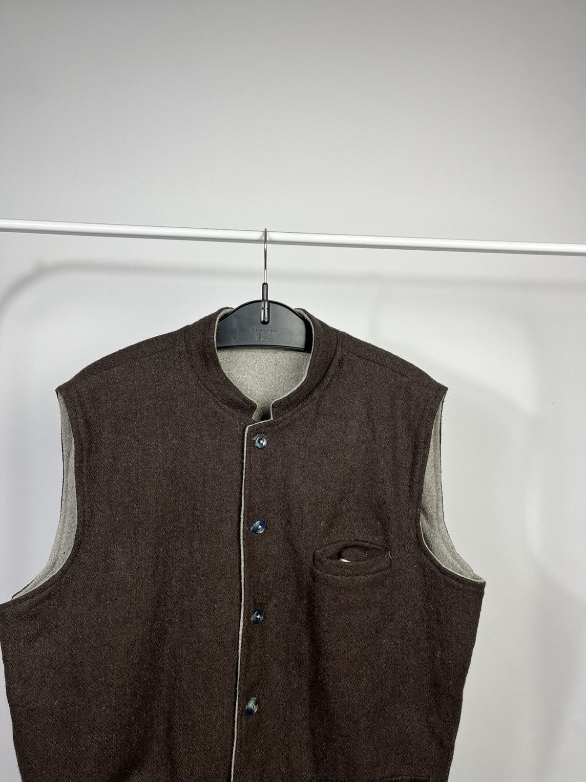 Other Vintage Reversible Wool Vest Button Up Classic Style Size US XL / EU 56 / 4 - 3 Thumbnail