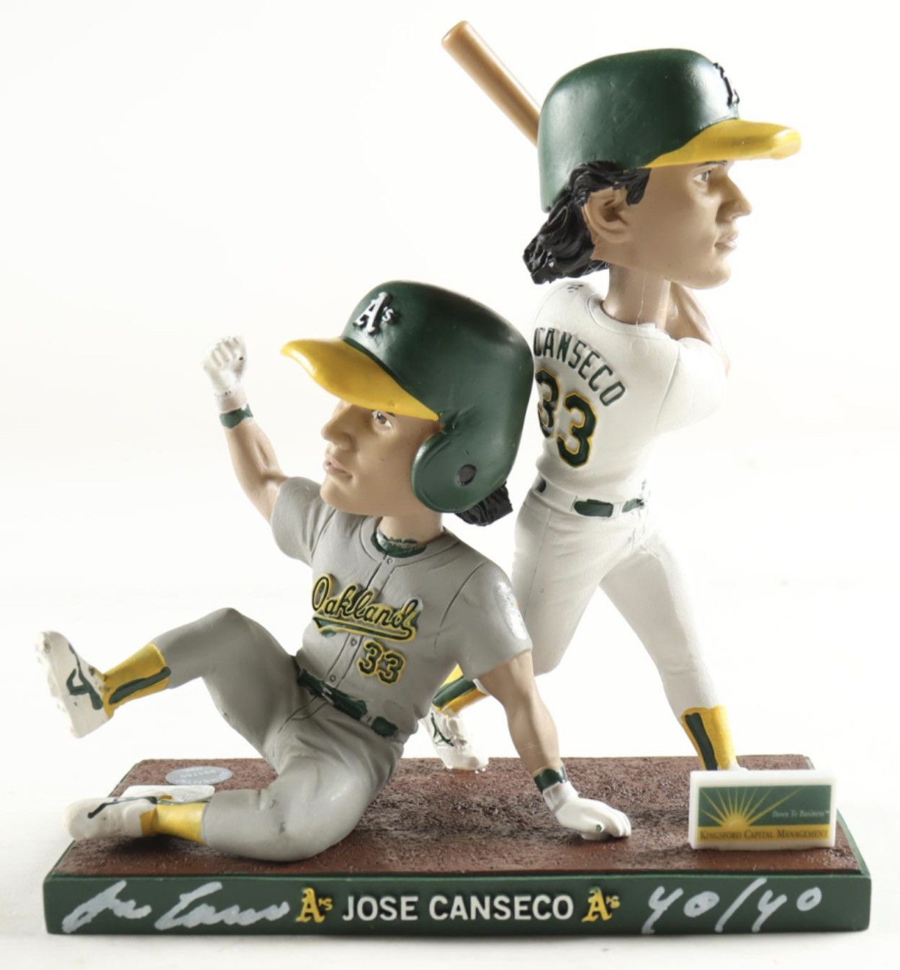 MLB Jose Canseco Signed LE Athletics Stadium Bobblehead Figure Size ONE SIZE - 1 Thumbnail