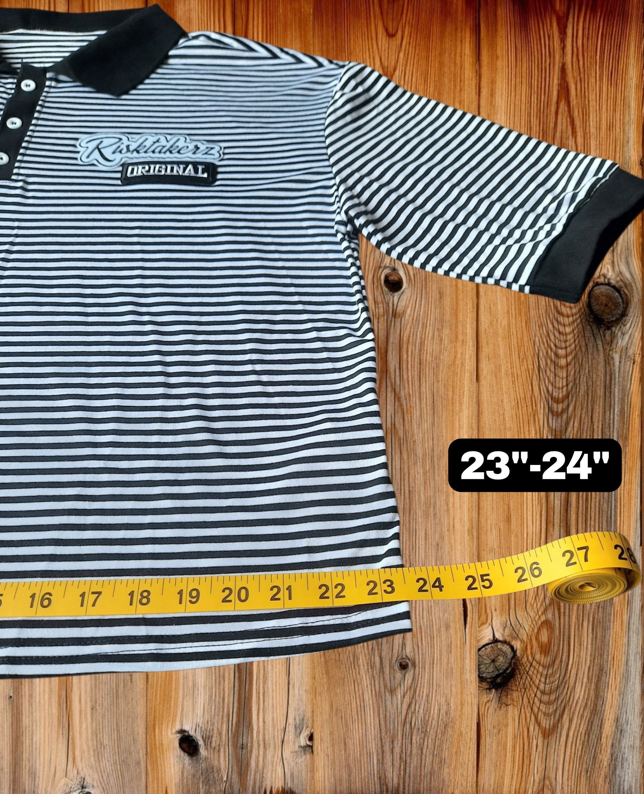 Other Risktakerz Original black and white striped Boxy shirt Size US L / EU 52-54 / 3 - 6 Thumbnail