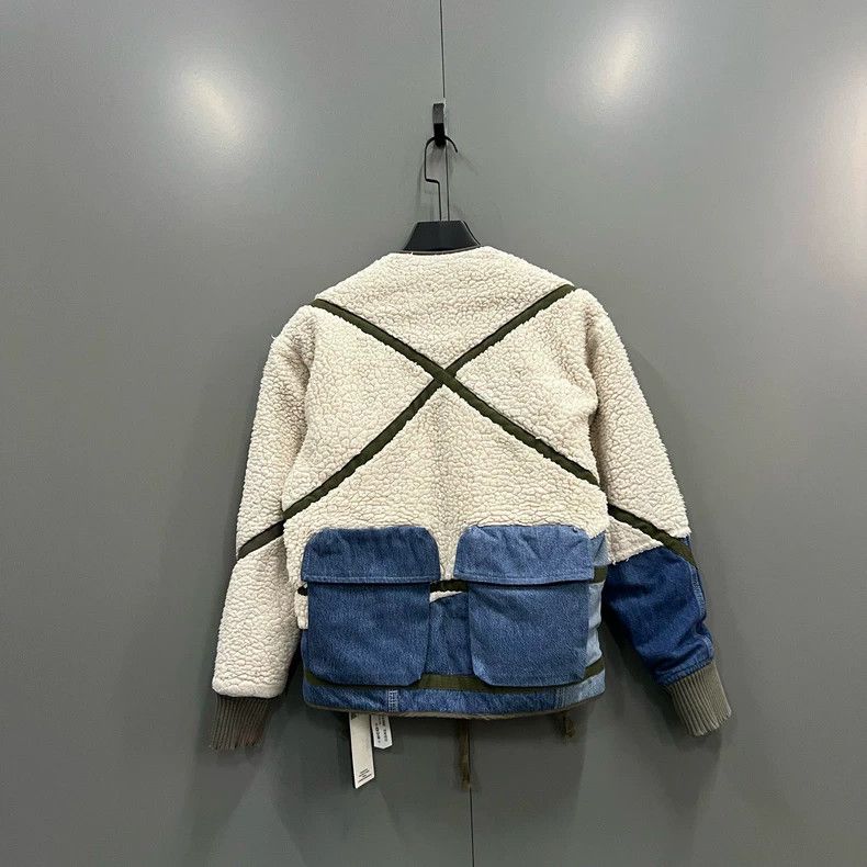 Greg Lauren Greg Lauren size2 Lamb Fleece Splicing Jacket Size US M / EU 48-50 / 2 - 3 Thumbnail