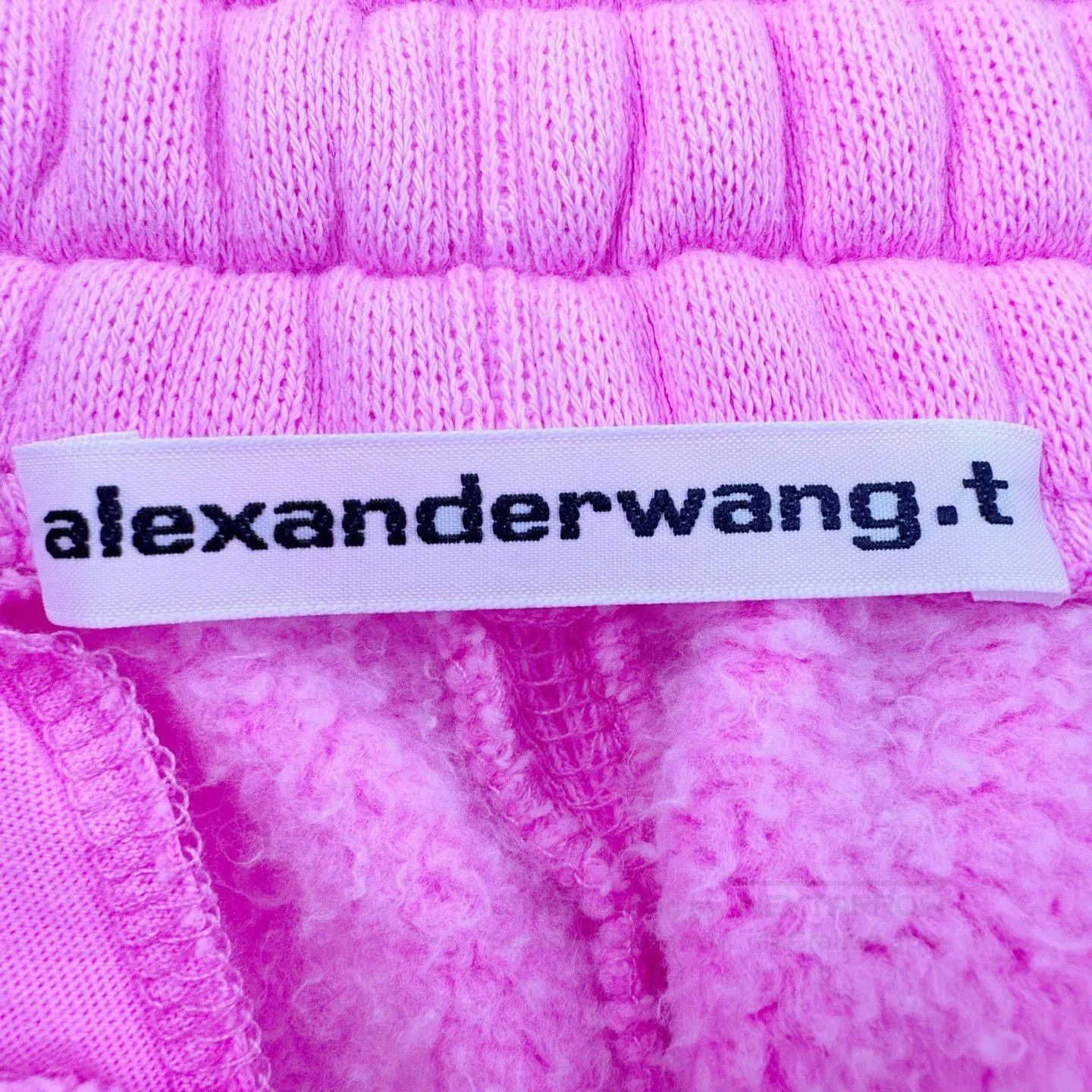 Alexander Wang Alexander Wang Pink Foam Logo Cuffed Sweatpants. Size 22" - 6 Thumbnail