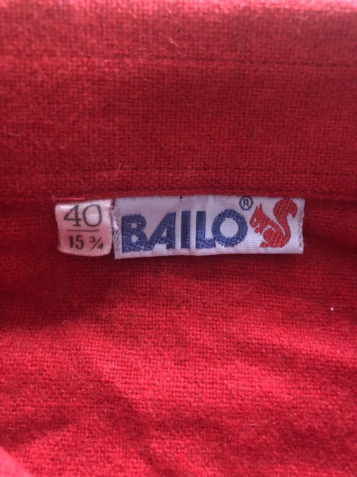 Vintage RARE BAILO VINTAGE QUALITY BUTTON UP SWEATSHIRT SHIRT Size US M / EU 48-50 / 2 - 3 Thumbnail