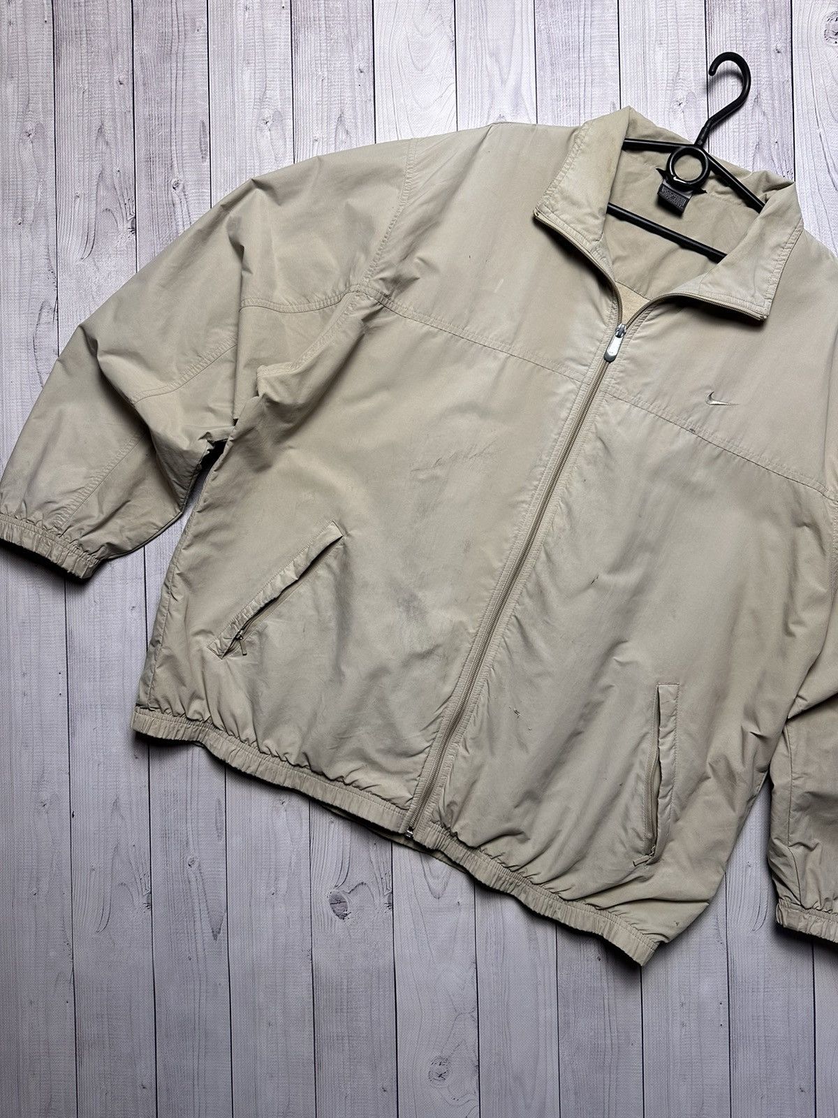 Nike × Vintage Vintage Nike light jacket logo size XL distressed big swoosh Size US XL / EU 56 / 4 - 4 Thumbnail