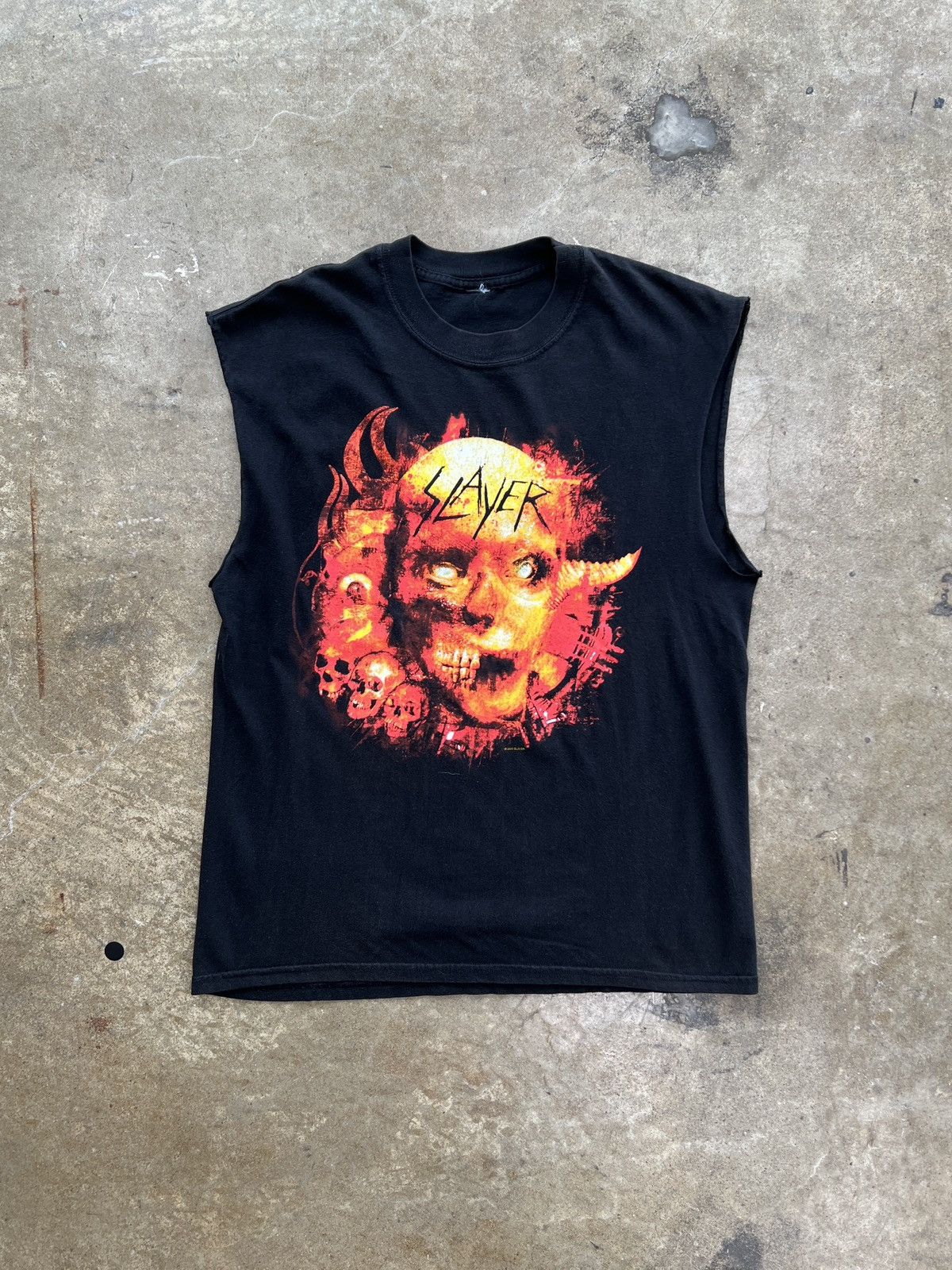 Band Tees Vintage 2003 Slayer Tour Band Tee Cut Sleeve Large Size US L / EU 52-54 / 3 - 2 Thumbnail