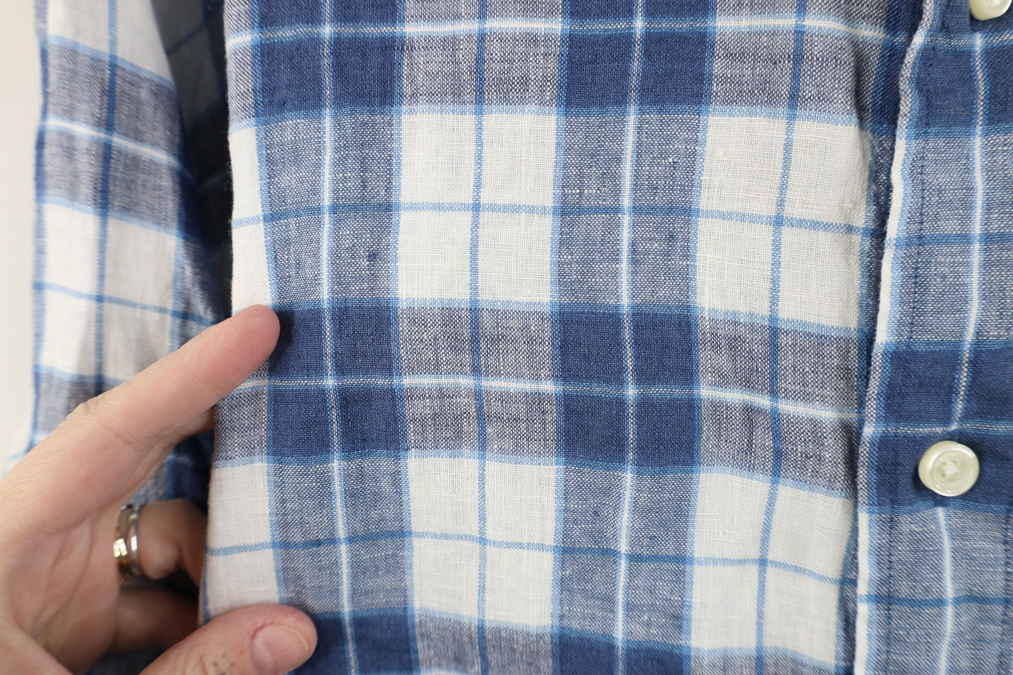 Brooks Brothers Vintage Brooks Brothers Linen Button Down Shirt Plaid OCBD Size US XL / EU 56 / 4 - 7 Thumbnail