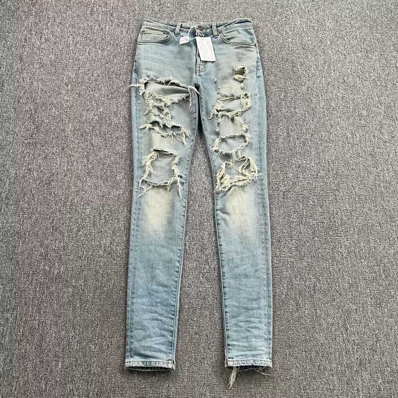 Saint Laurent Paris SAINT LAURENT D05 Distressed Jeans Size US 32 / EU 48 - 1 Thumbnail