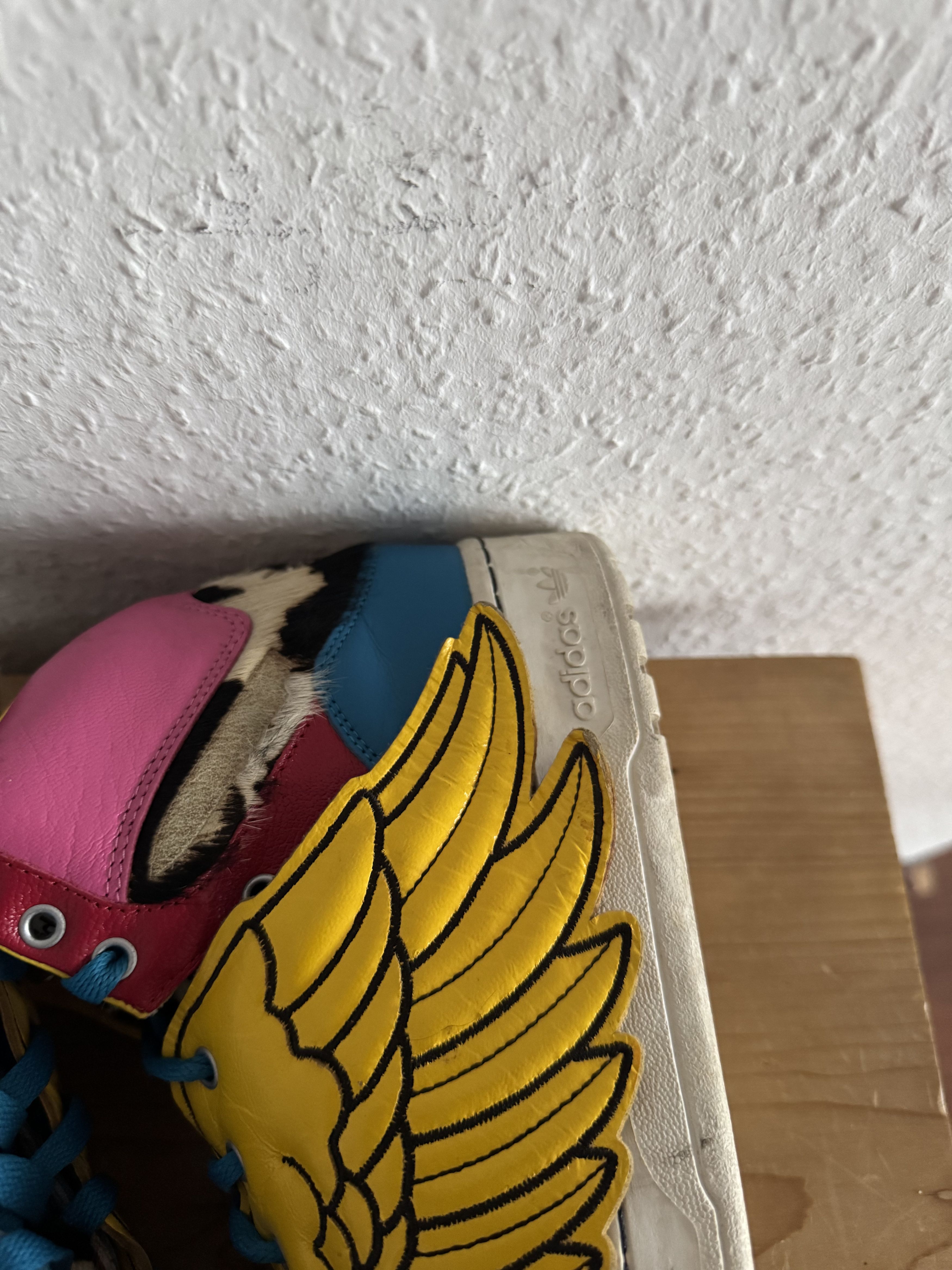 Adidas × Jeremy Scott 2NE1 Wings High Top Sneakers Size US 9.5 / EU 42-43 - 16 Thumbnail