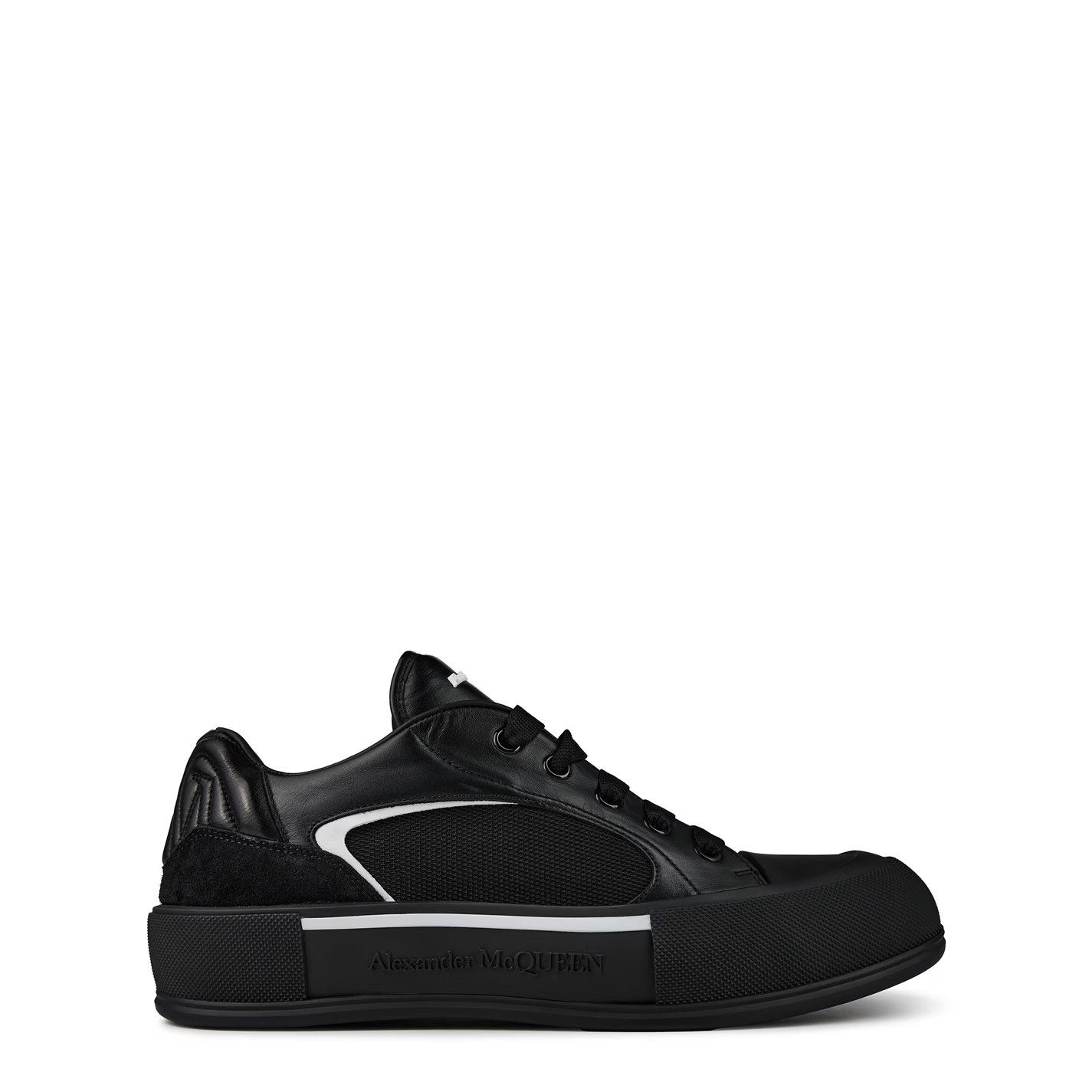 Alexander McQueen o1g2r1mq0326 Deck Sneakers in Black Size US 11 / EU 44 - 1 Thumbnail