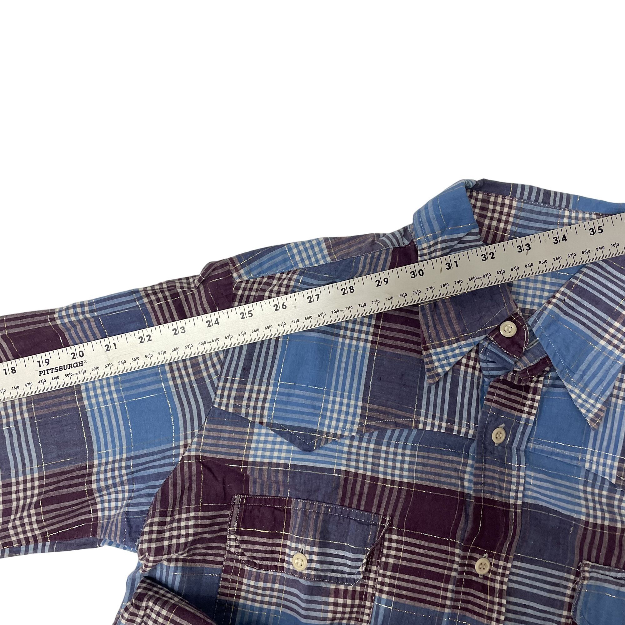 Other Vtg Rockabilly SHADOW PLAID Western Rockabilly RODEO Shirt Size US S / EU 44-46 / 1 - 5 Thumbnail