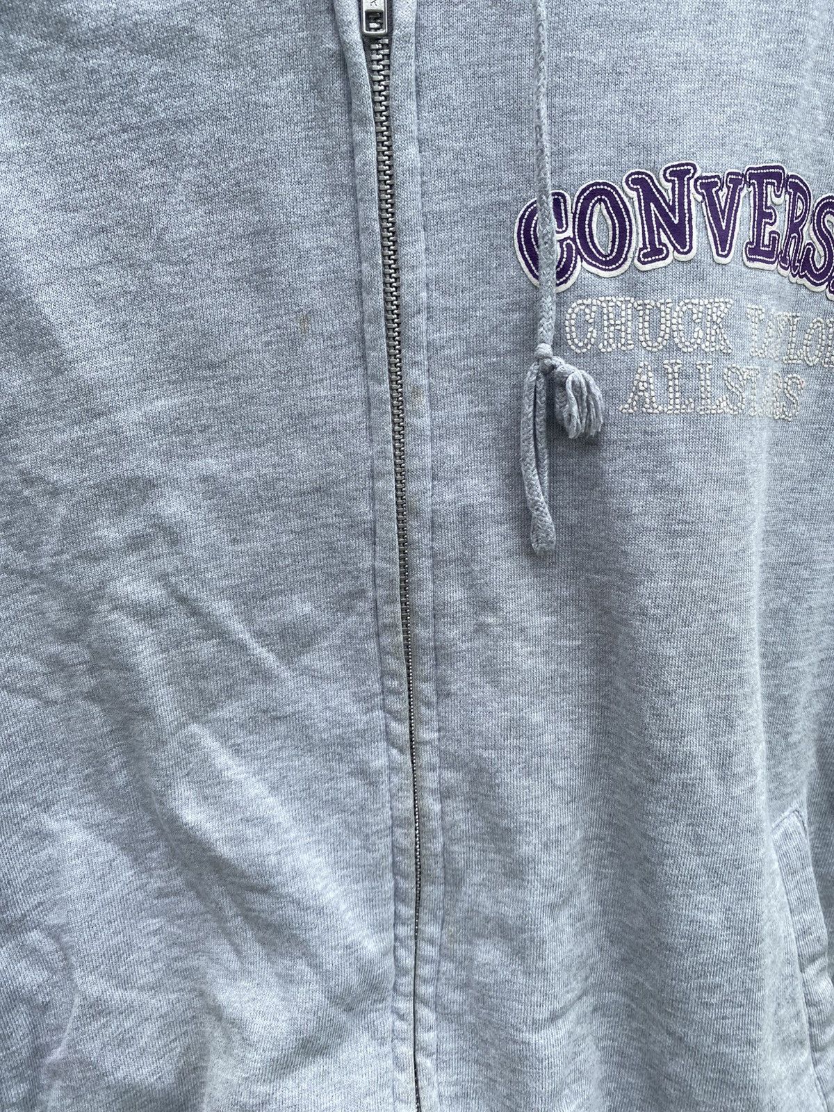Converse × Vintage Vintage Converse All Star Zipper Hoodie Size US L / EU 52-54 / 3 - 8 Thumbnail