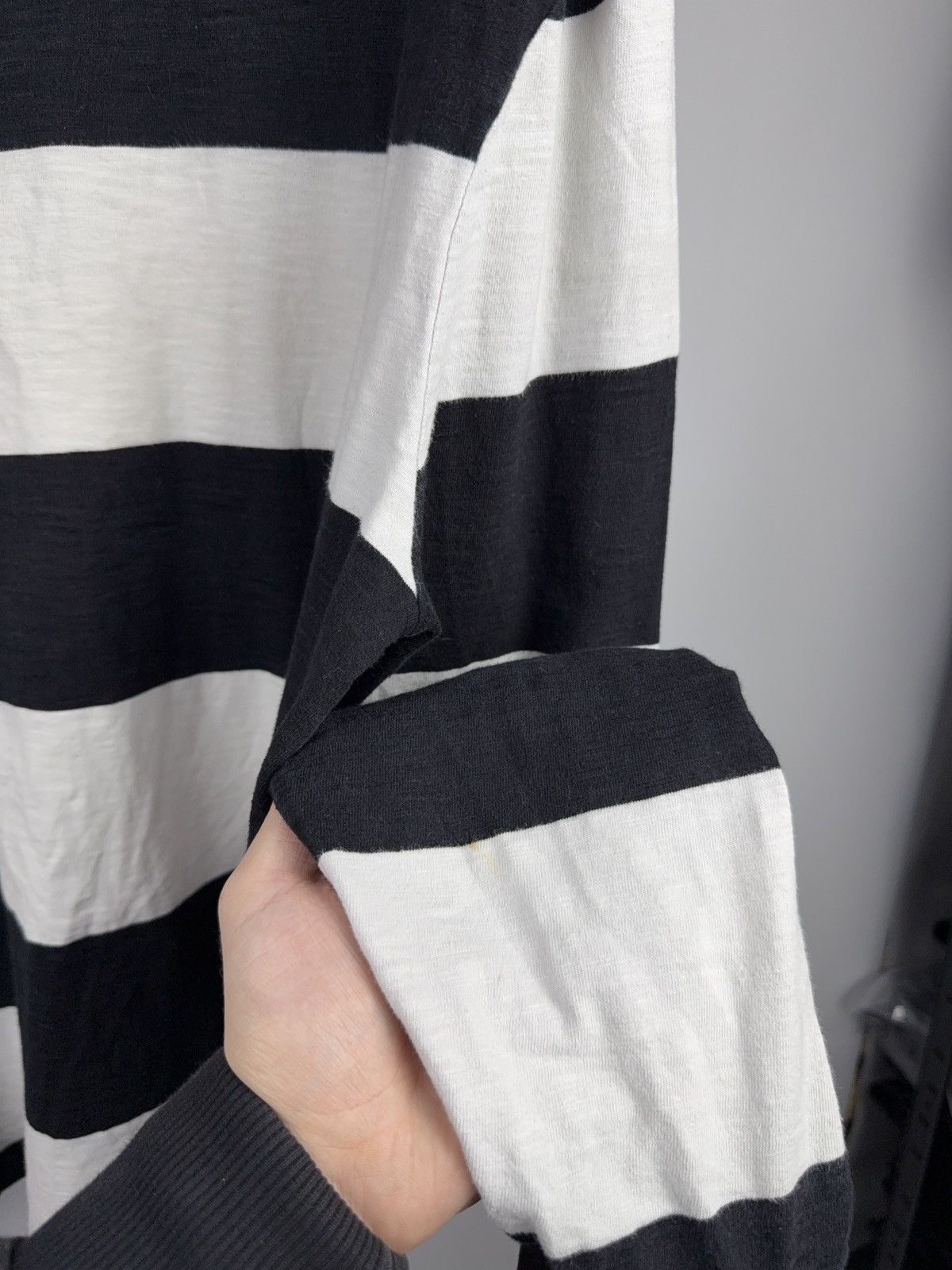 Guess Retro 90s Guess Originals Logo Striped Logo Long Sleeve Tee Size US L / EU 52-54 / 3 - 14 Thumbnail