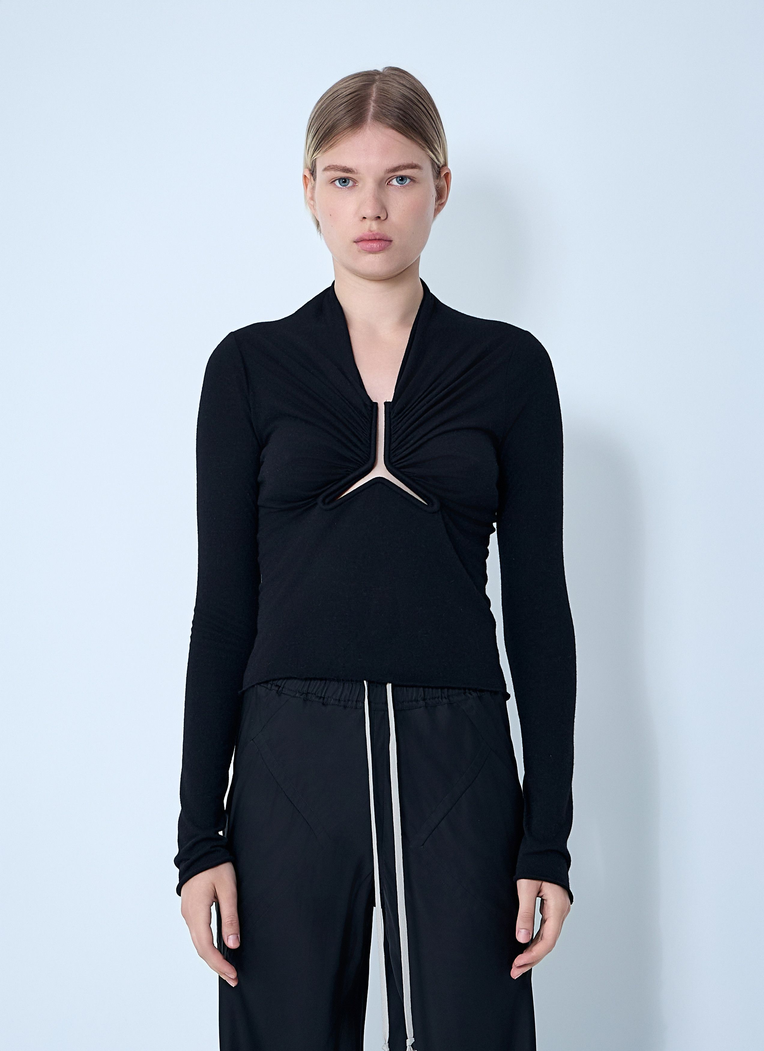 Rick Owens Allanah Long Sleeve Top Size M / US 6-8 / IT 42-44 - 1 Thumbnail