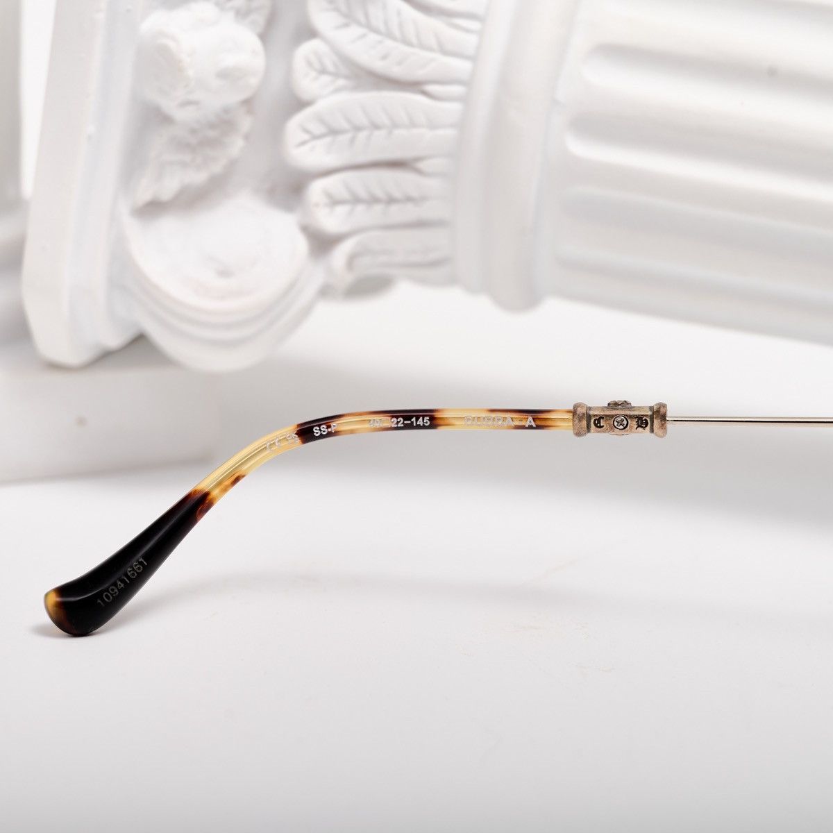 Chrome Hearts CHROME HEARTS BUBBA - A SHINY SILVER - PLASTIC GLASSES Size ONE SIZE - 5 Thumbnail