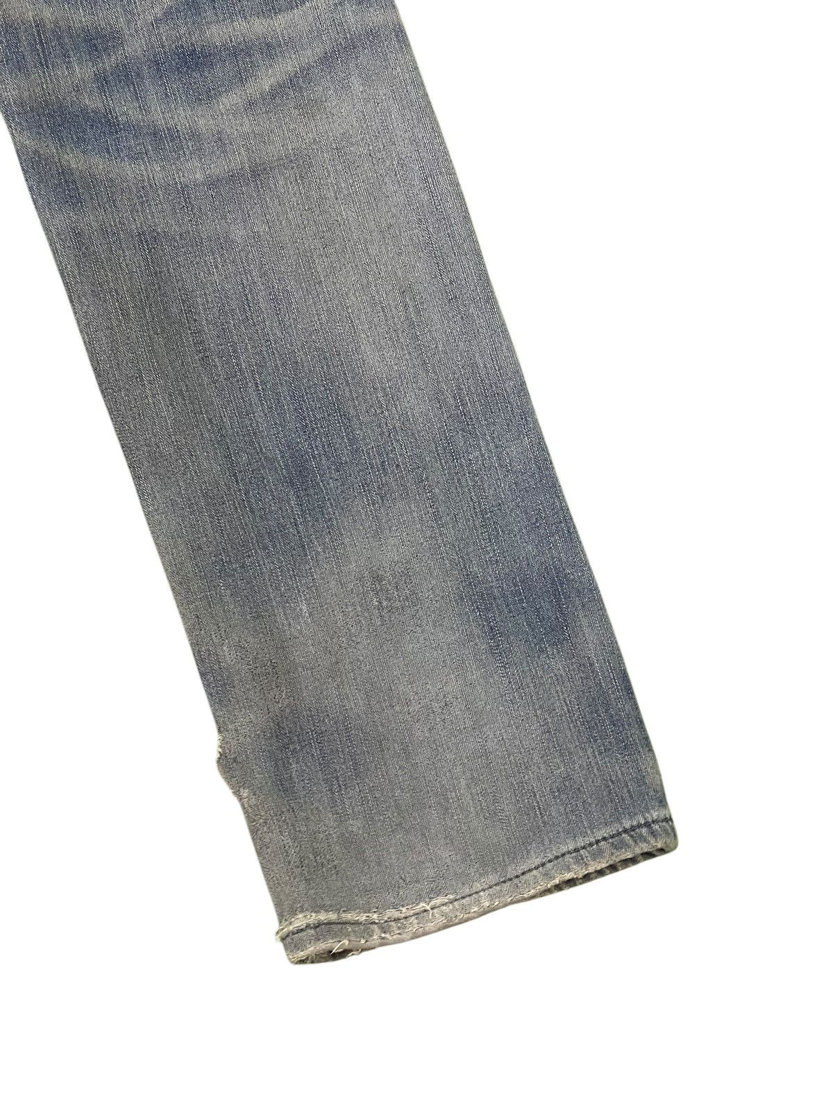 Japanese Brand Distress Slim Jeans Edwin Japan Double Layer Stretch 2🟦 Size US 35 - 13 Thumbnail