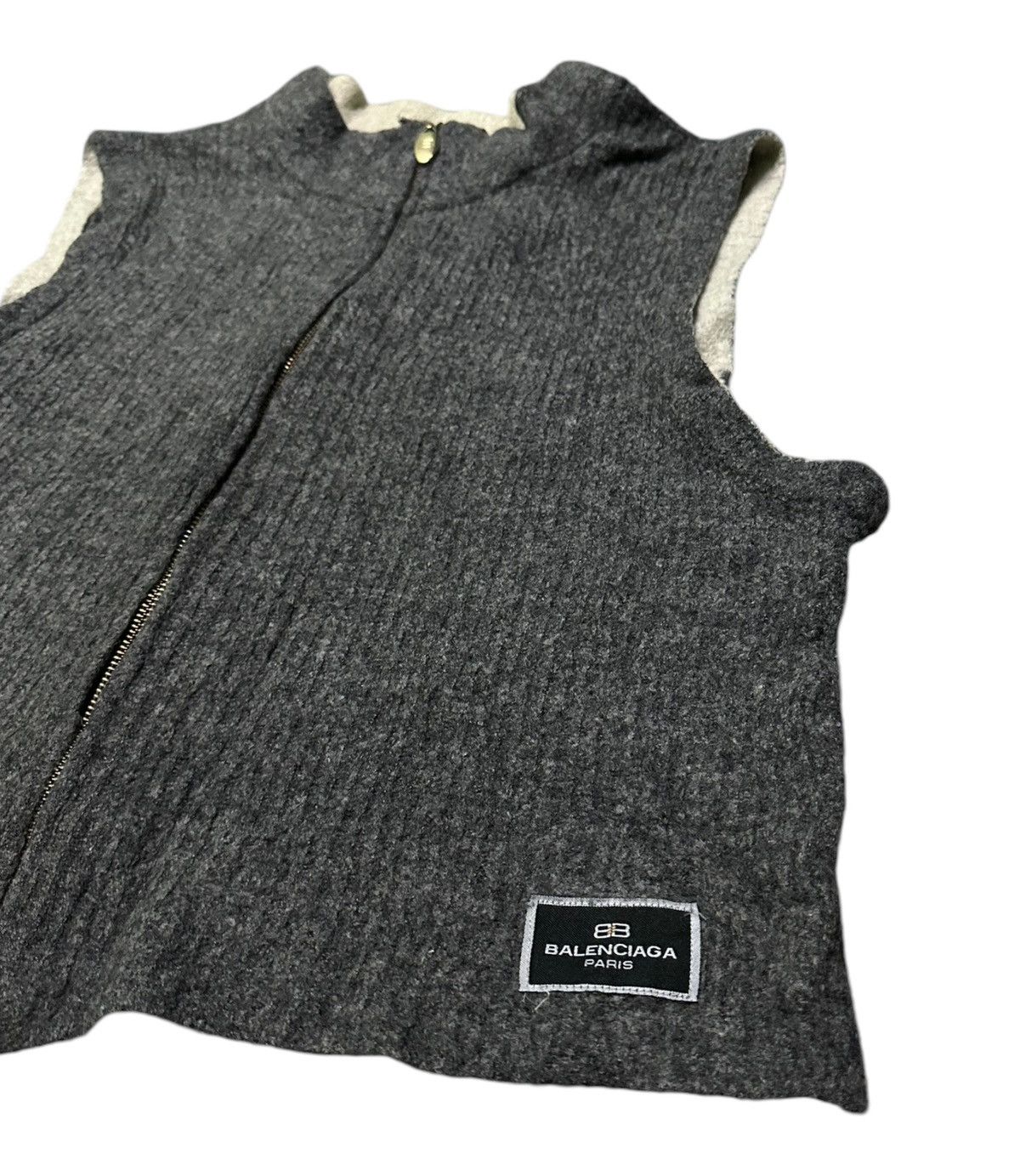Balenciaga Balenciaga big logo knit vest jacket Size L / US 10 / IT 46 - 3 Thumbnail