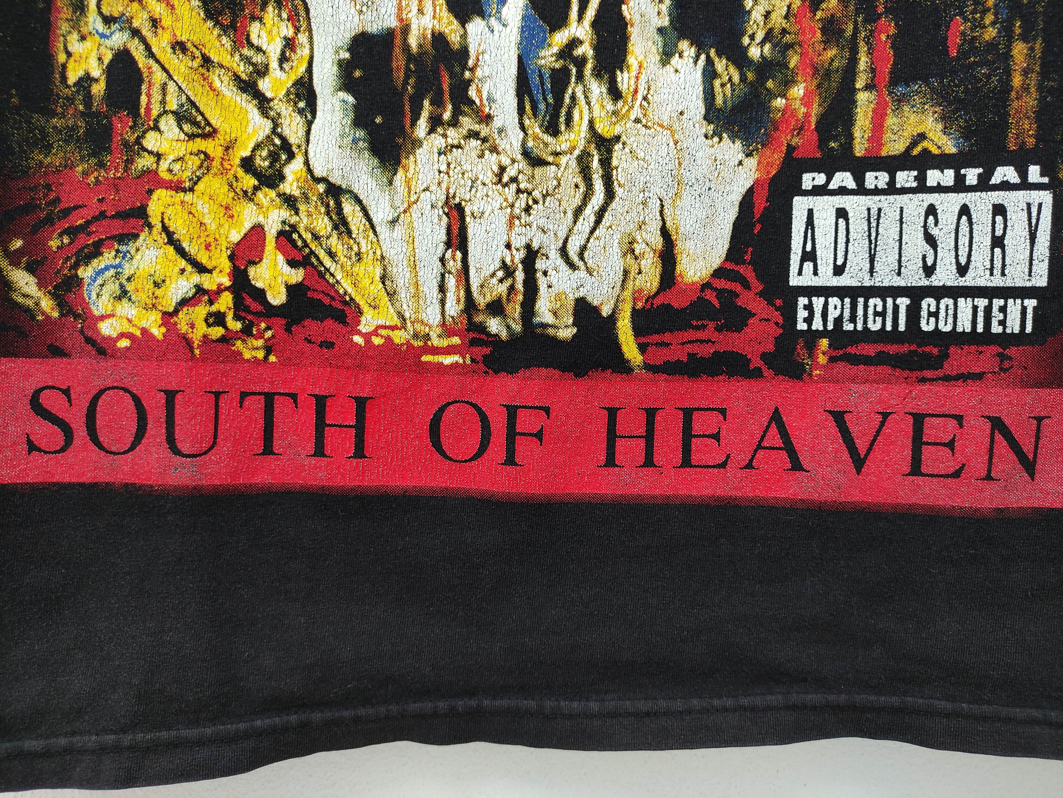 Band Tees VINTAGE SLAYER SOUTH OF HEAVEN PROMO ALBUM TEE Size US M / EU 48-50 / 2 - 6 Thumbnail