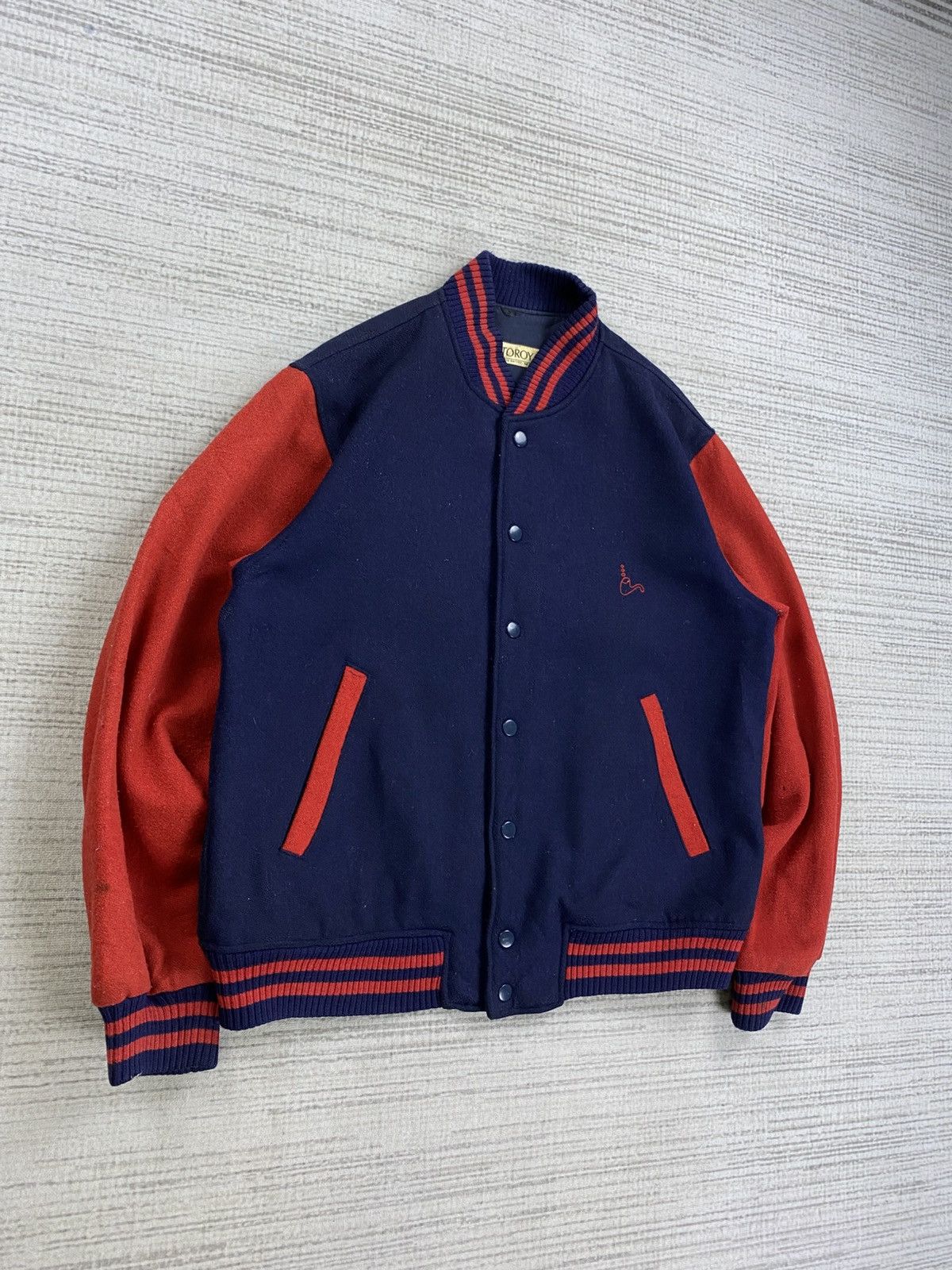 If Six Was Nine × Vintage Vintage Toroy Embroidery Logo Wool Varsity Jacket Size US M / EU 48-50 / 2 - 3 Thumbnail