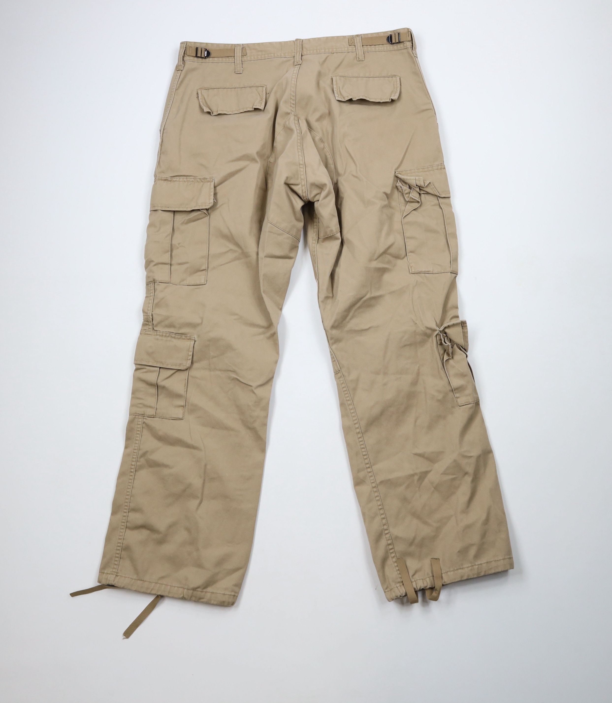Rothco × Vintage Vintage 90s Rothco Double Knee Military Cargo Pants Beige Size US 36 / EU 52 - 9 Thumbnail