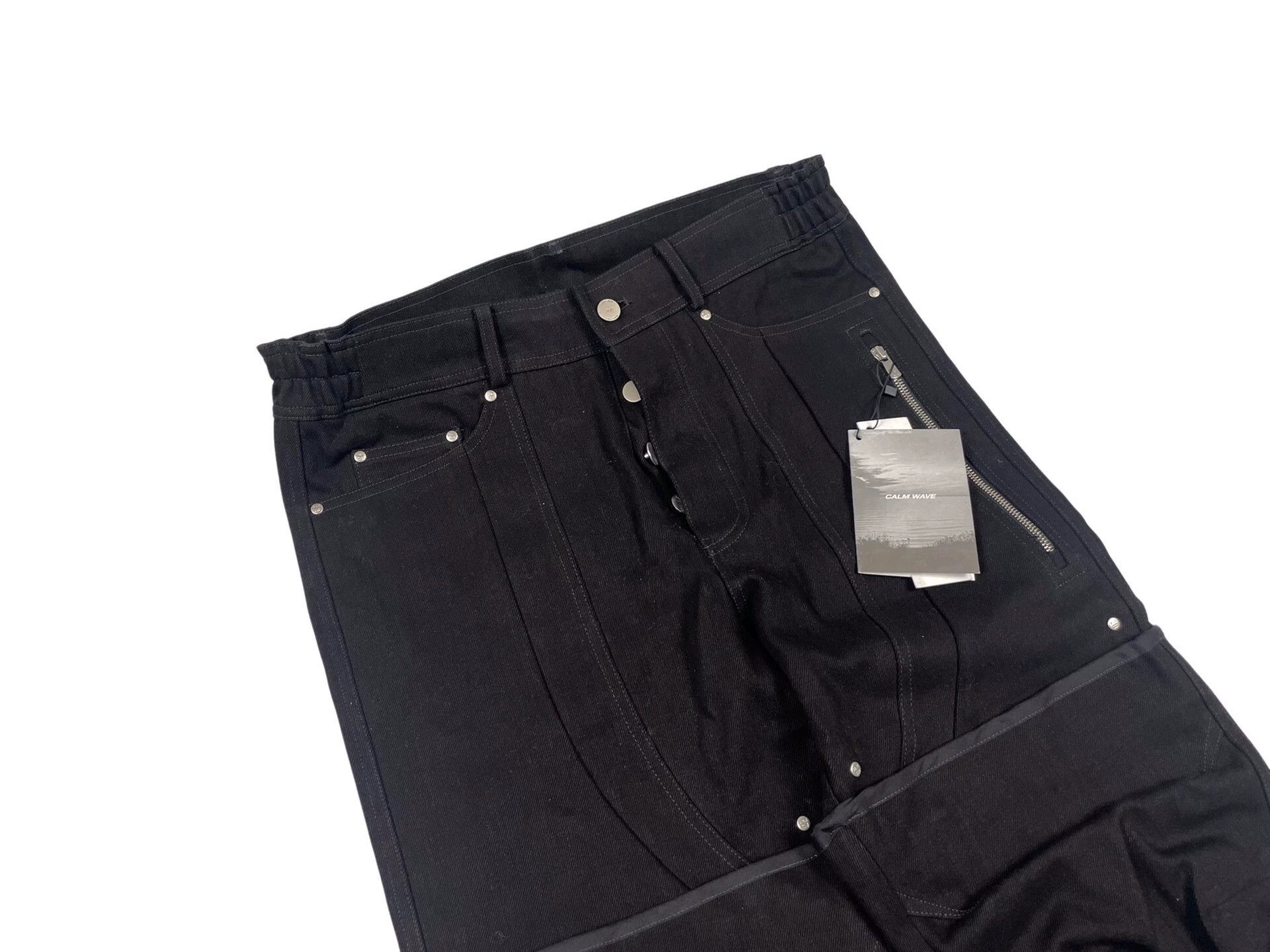 Other Far Archive 03889 Layered Heavyweight Wide Leg Jeans S Size US 29 - 4 Thumbnail