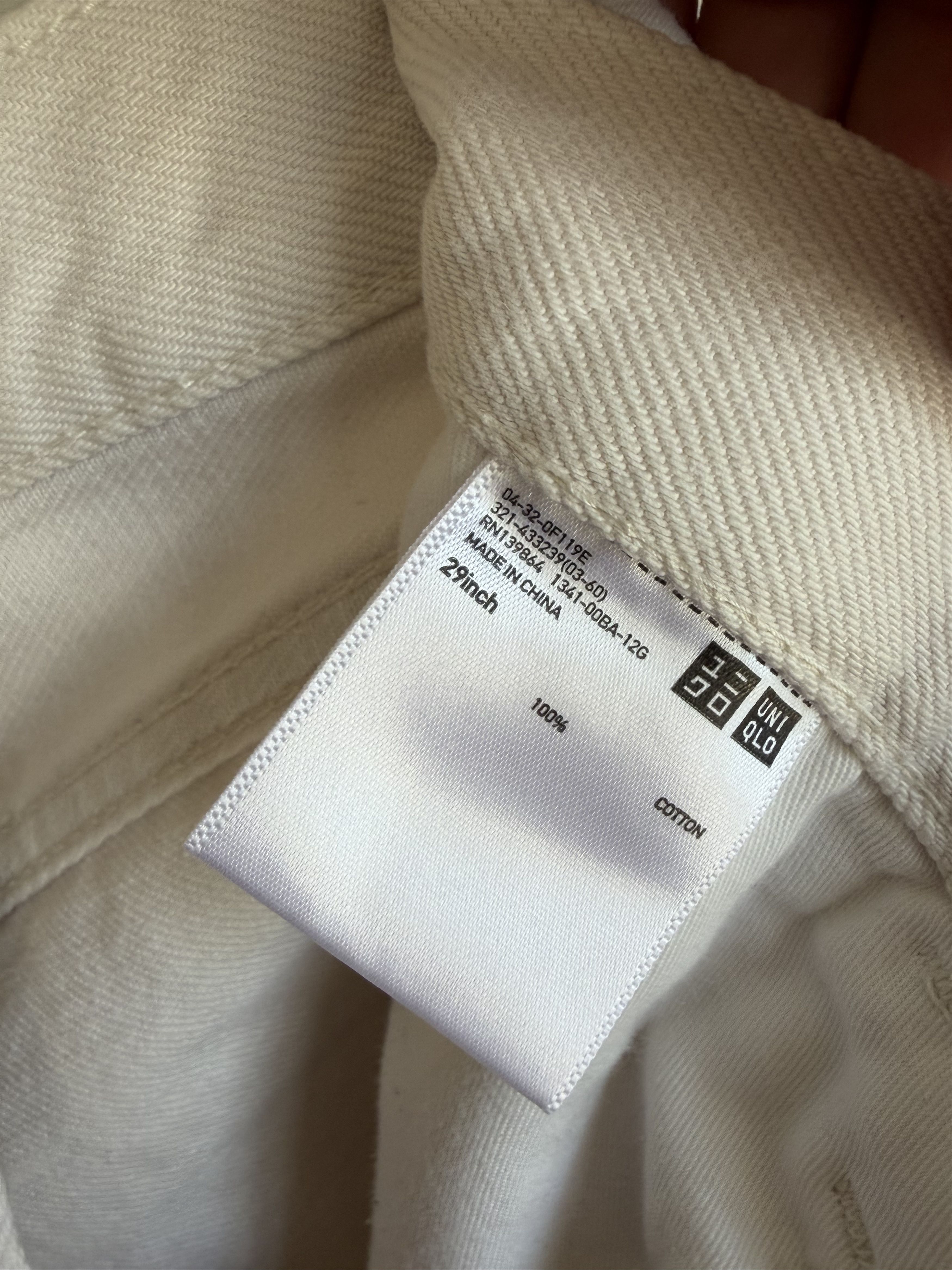 Uniqlo Uniqlo U Lemaire Jeans Off White Size US 29 - 4 Thumbnail