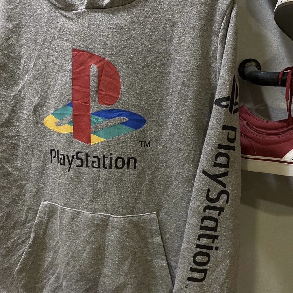 Playstation × Vintage Vintage Playstation Pull Over Hoodie Size US L / EU 52-54 / 3 - 3 Thumbnail