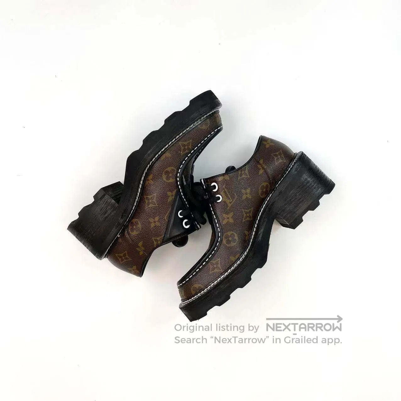 Louis Vuitton Louis Vuitton Thick-soled loafers with full prints| Size US 8 / IT 38 - 4 Thumbnail