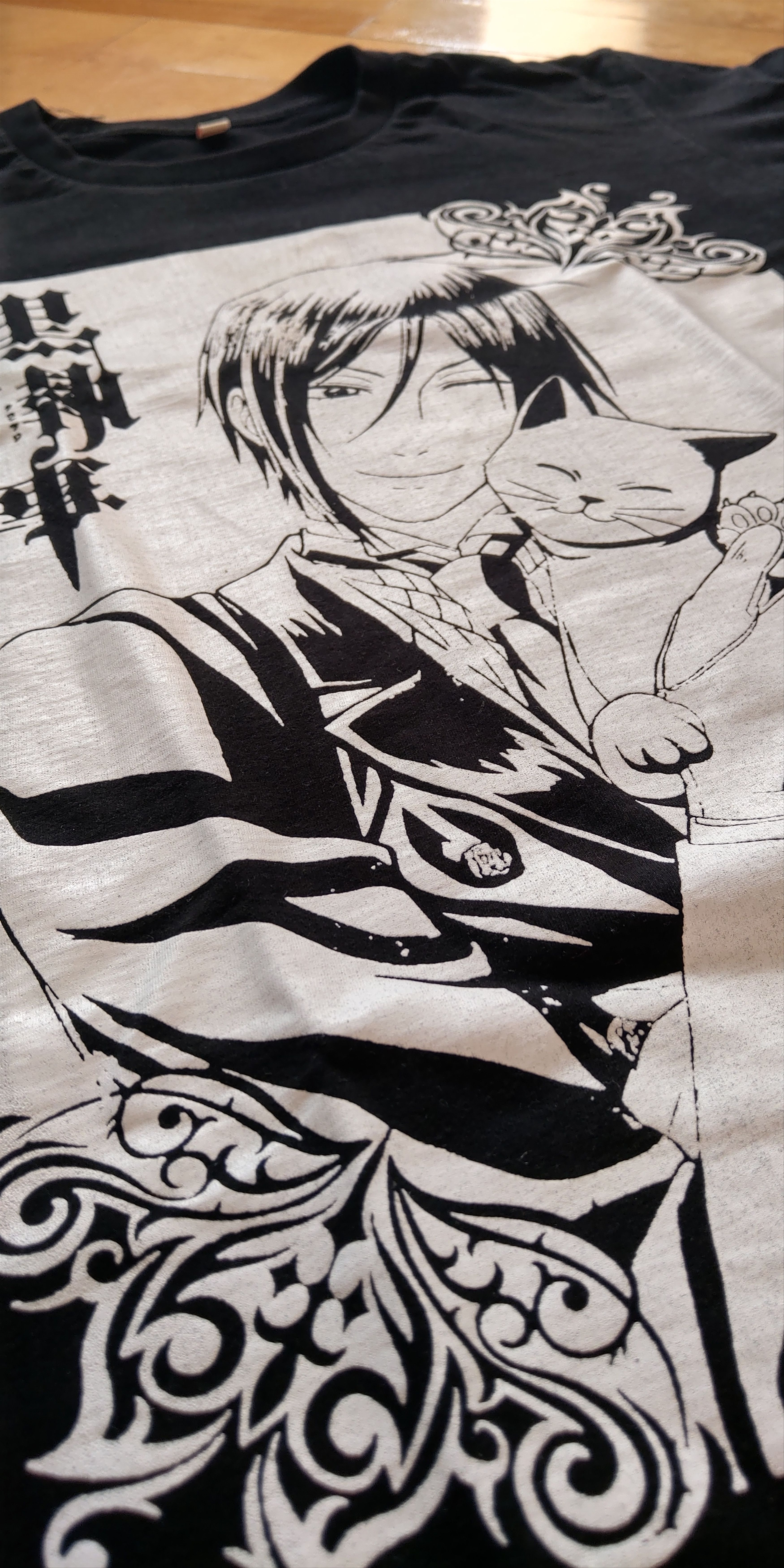 Anime Black Butler Shirt Rare Anime tee Goth alt emo Size US M / EU 48-50 / 2 - 7 Thumbnail