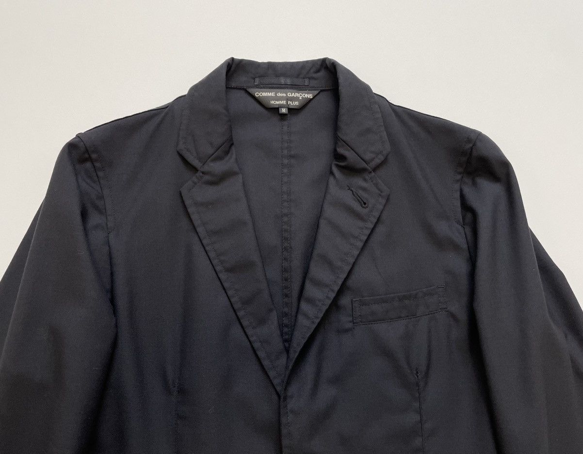 Comme des Garcons S/S 12 ‘Frilled Sleeve’ Black Wool Blazer Size 38R - 3 Thumbnail