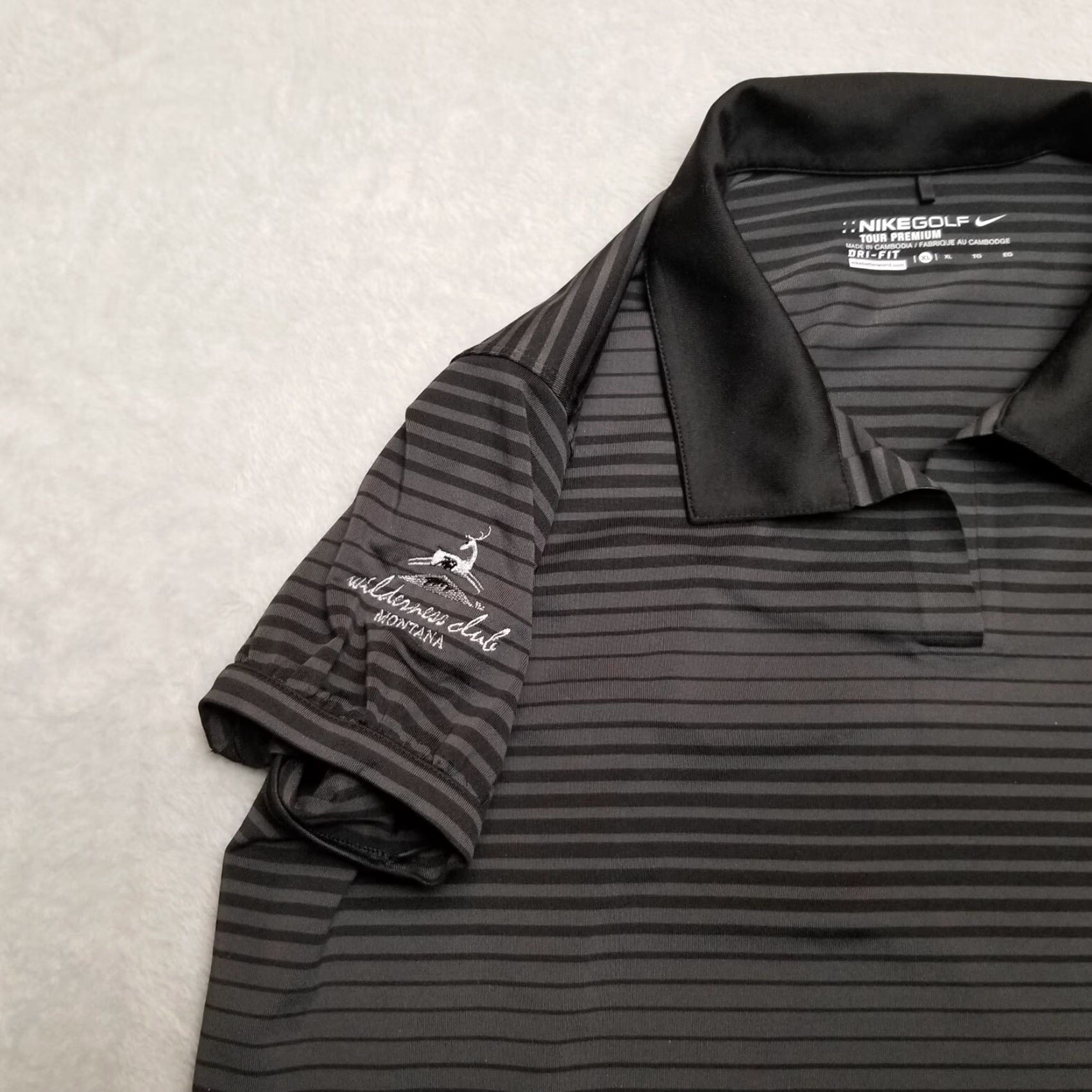 Nike Nike shirt Womens XL Black Gray Stripe Golf Tour Premium Pullover Top Size XL / US 12-14 / IT 48-50 - 4 Thumbnail