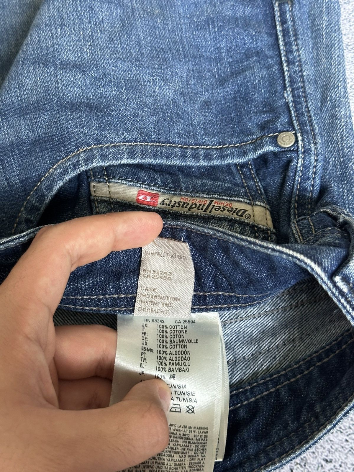 Diesel Crazy Diesel Oversize Denim Pants Washed Y2K Hyge Size US 40 / EU 56 - 16 Thumbnail
