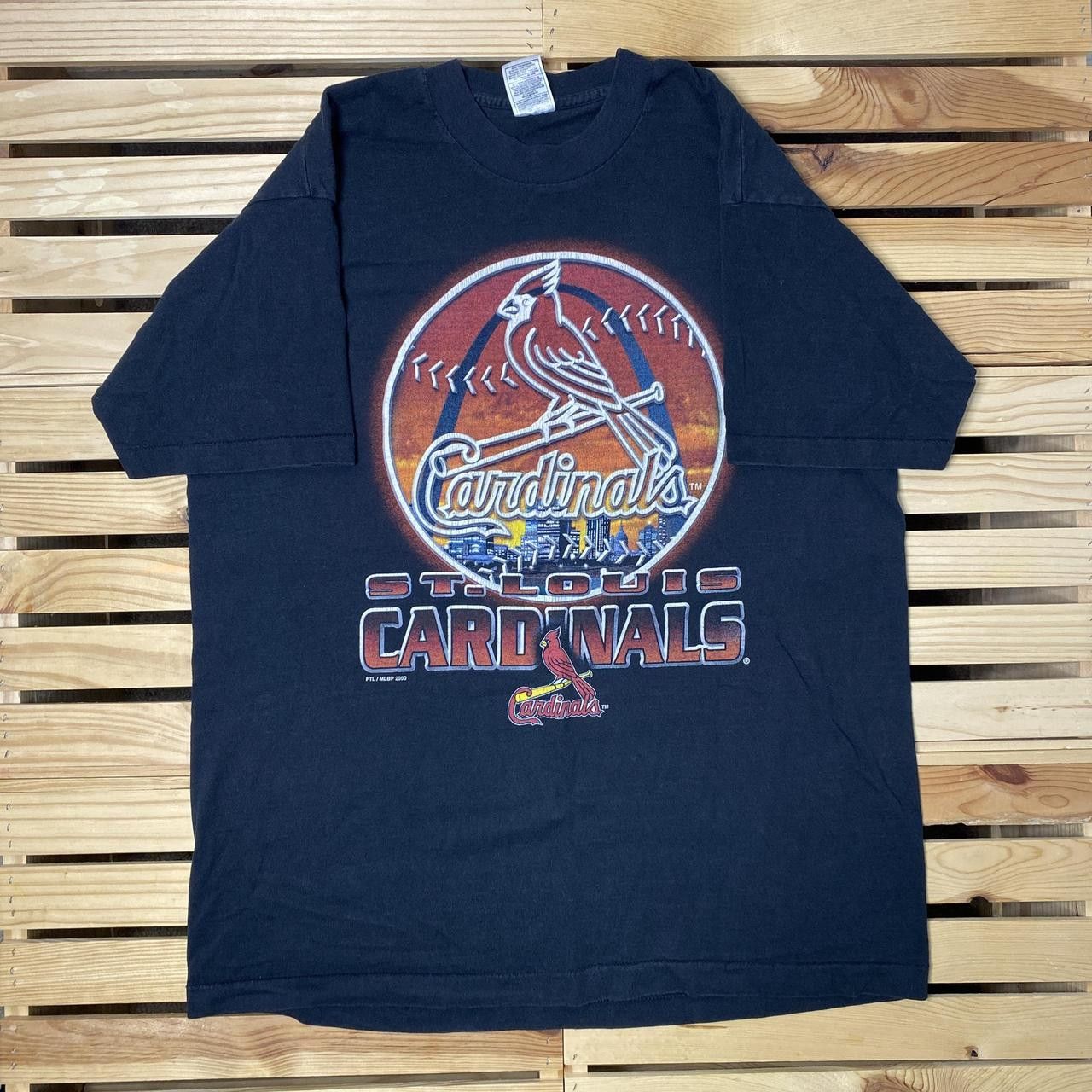 Fruit Of The Loom Vintage MLB St. Louis Cardinals Black Baseball Tee Size XL Size US XL / EU 56 / 4 - 1 Thumbnail
