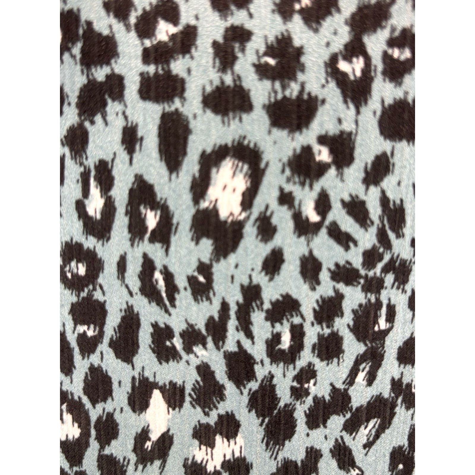 Zara NEW! Zara Ruffled Animal Print Mini Dress Sz X-Small Blue Long Sleeve Size XS / US 0-2 / IT 36-38 - 6 Thumbnail