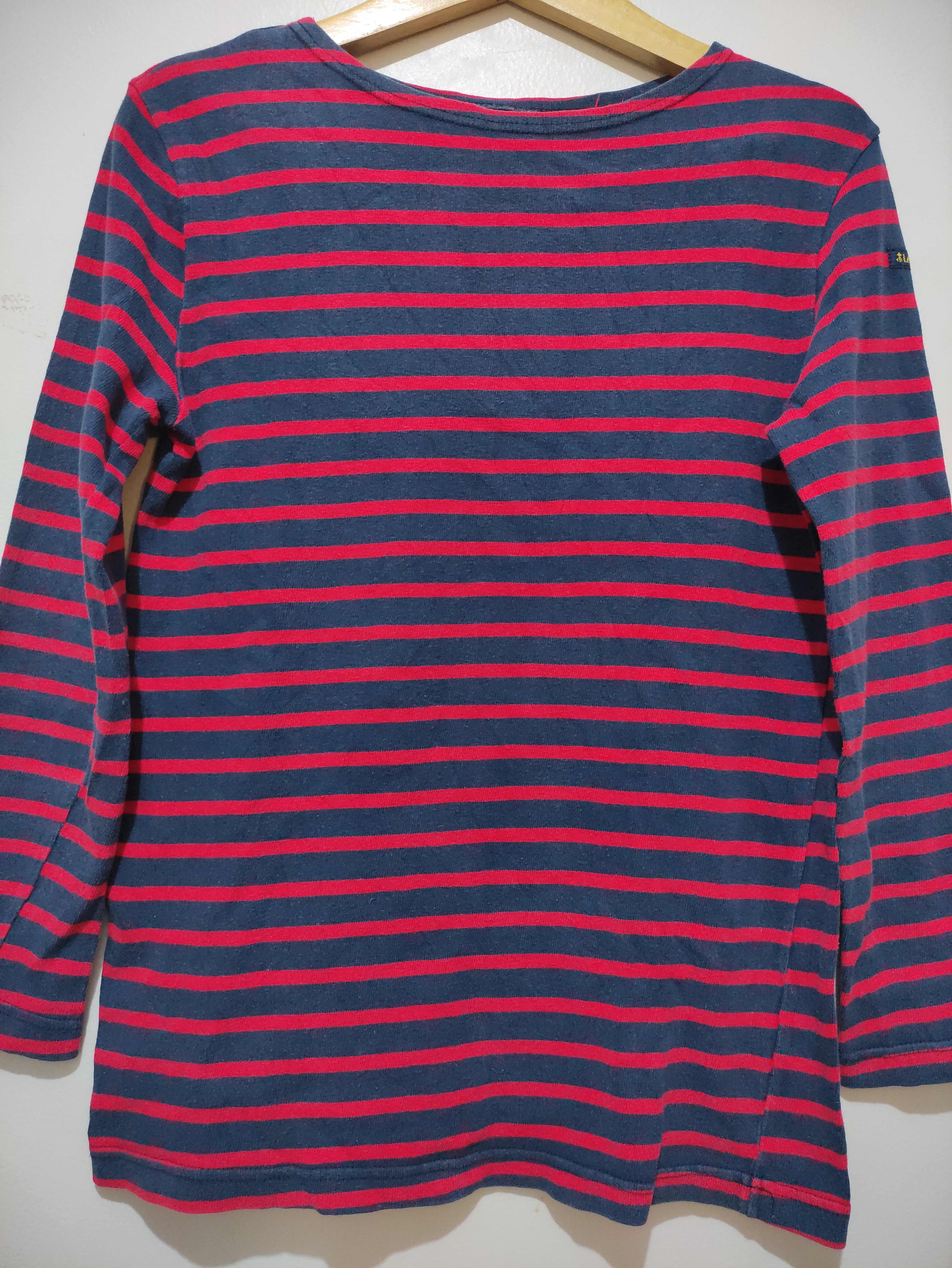 Other Vintage 90's Le Minor x Asap Rocky Striped Blue Long Sleeve Size S / US 4 / IT 40 - 6 Thumbnail