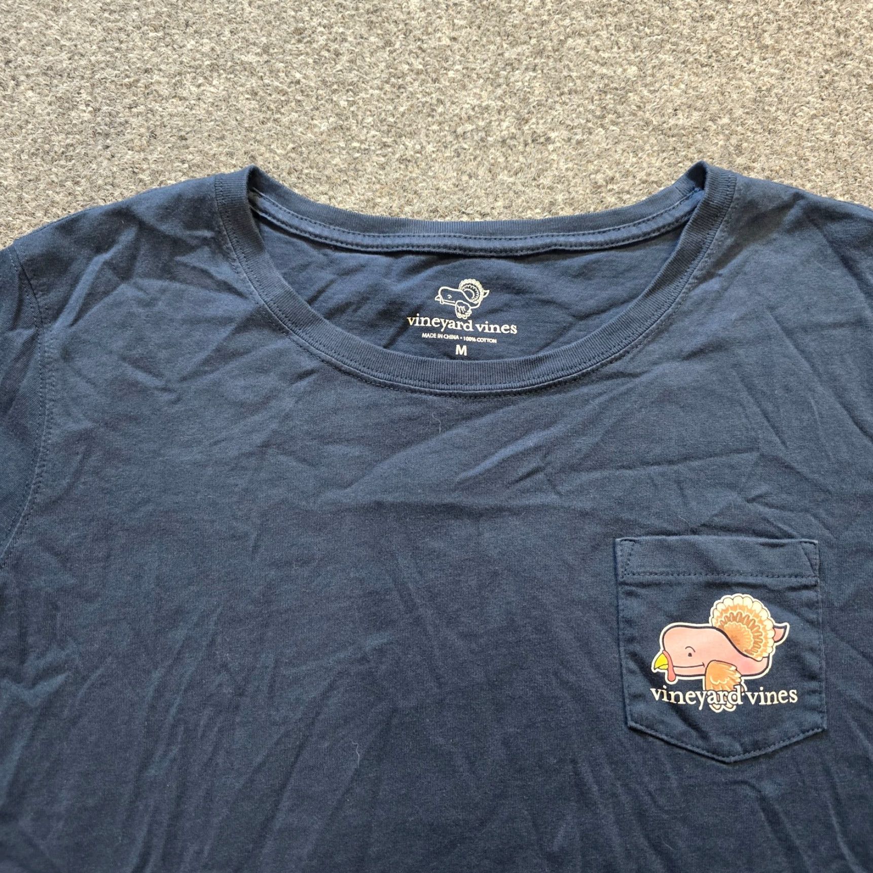 Vineyard Vines Vineyard Vines Top Womens Size Medium Blue Thanksgiving Turkey Casual Lounge Shirt Size M / US 6-8 / IT 42-44 - 2 Thumbnail