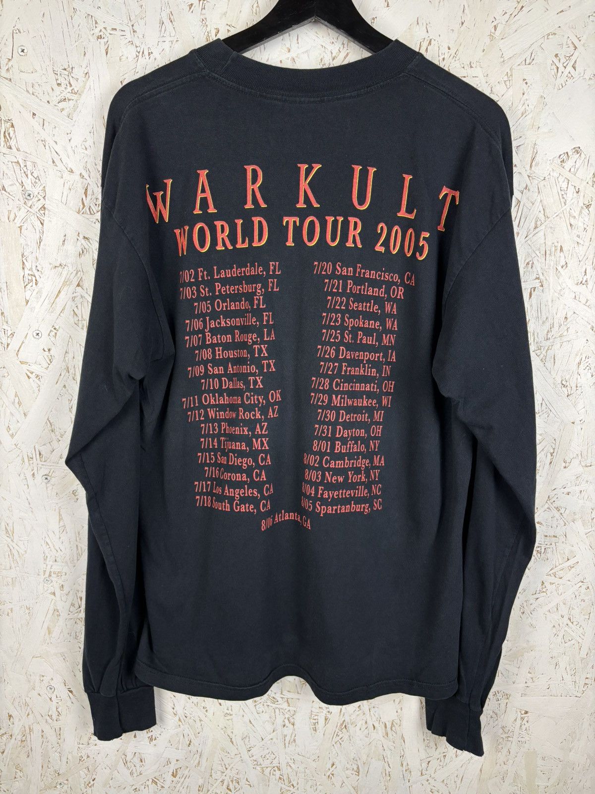 Band Tees 00s Malevolent Creation Warkult 2005 Tour Metal Long Sleeve Size US L / EU 52-54 / 3 - 7 Thumbnail