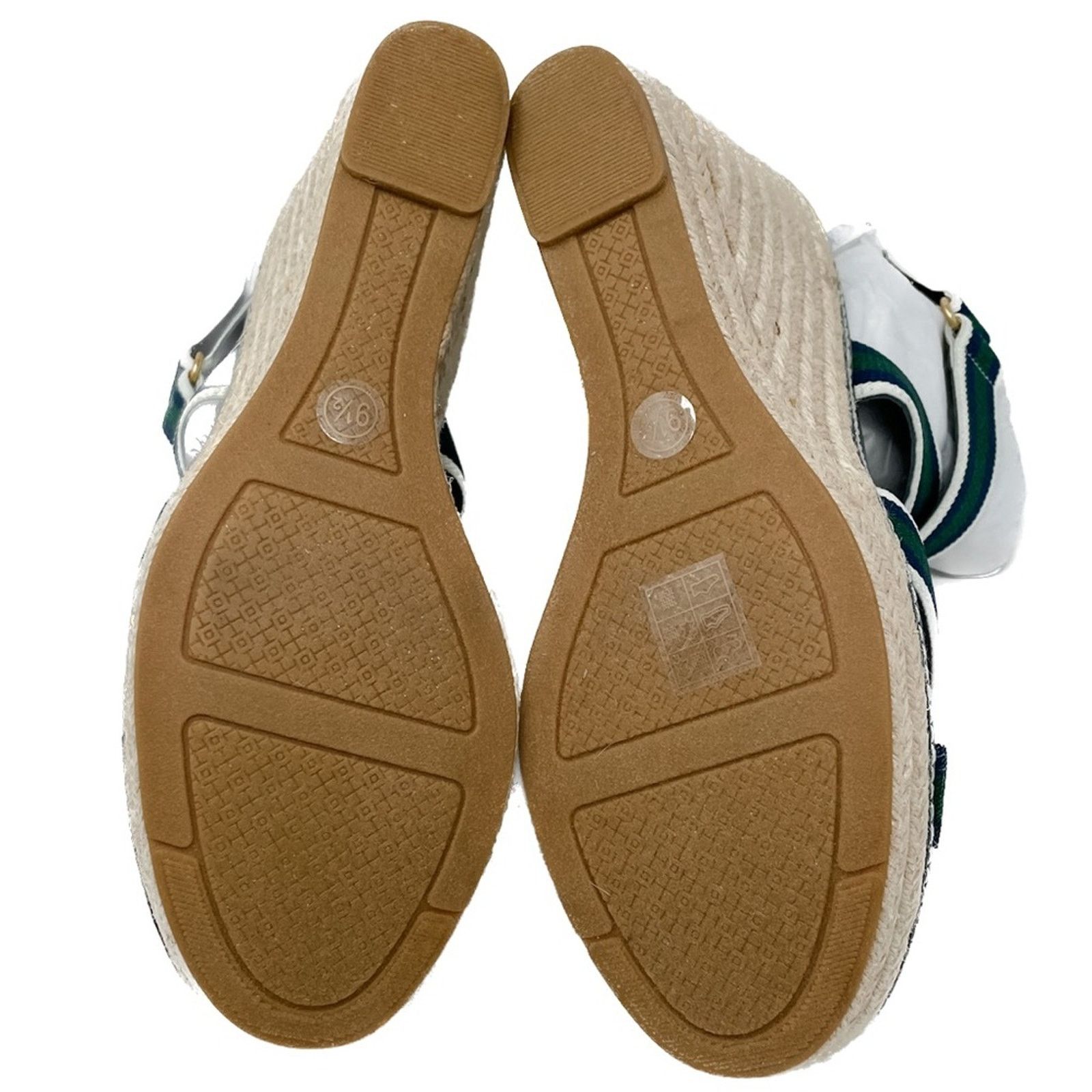 Tory Burch Tory Burch Frieda Stripe Canvas Leather Espadrilles size 9.5 Size US 9.5 / IT 39.5 - 6 Thumbnail